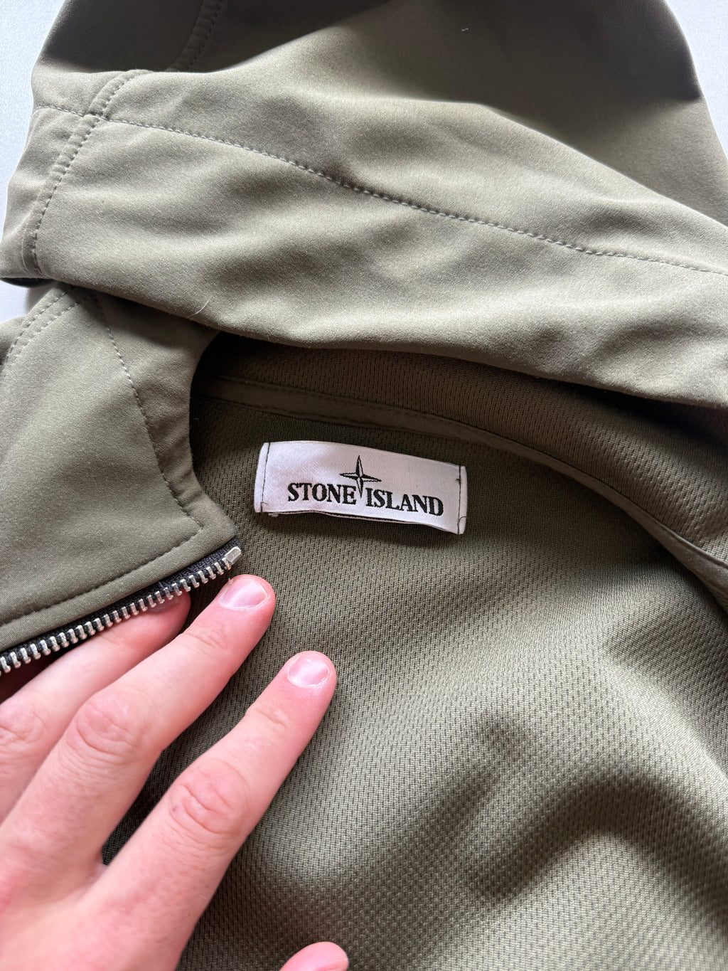 Stone Island Soft Shell Jacket Khaki
