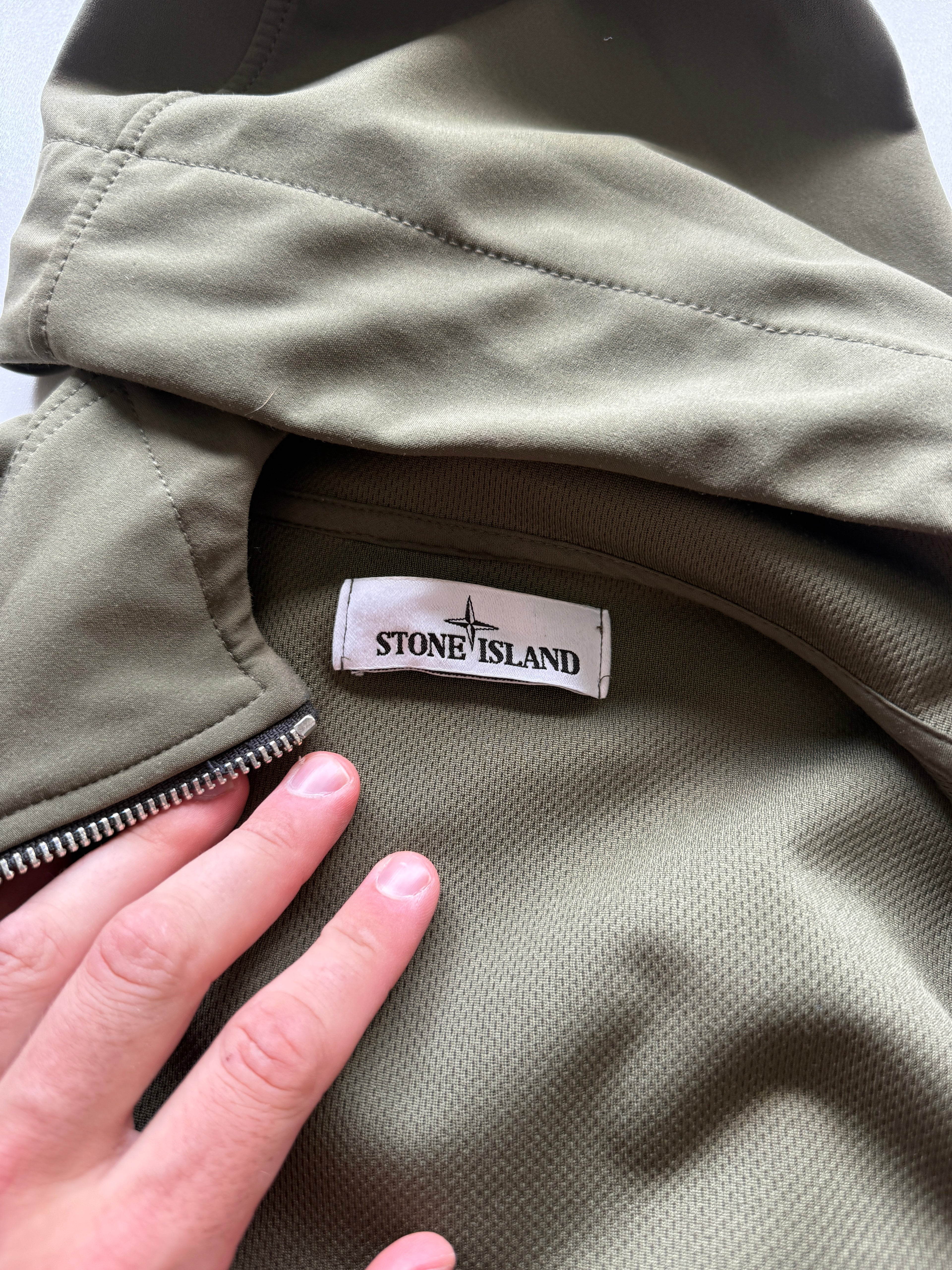 Stone Island Soft Shell Jacket Khaki