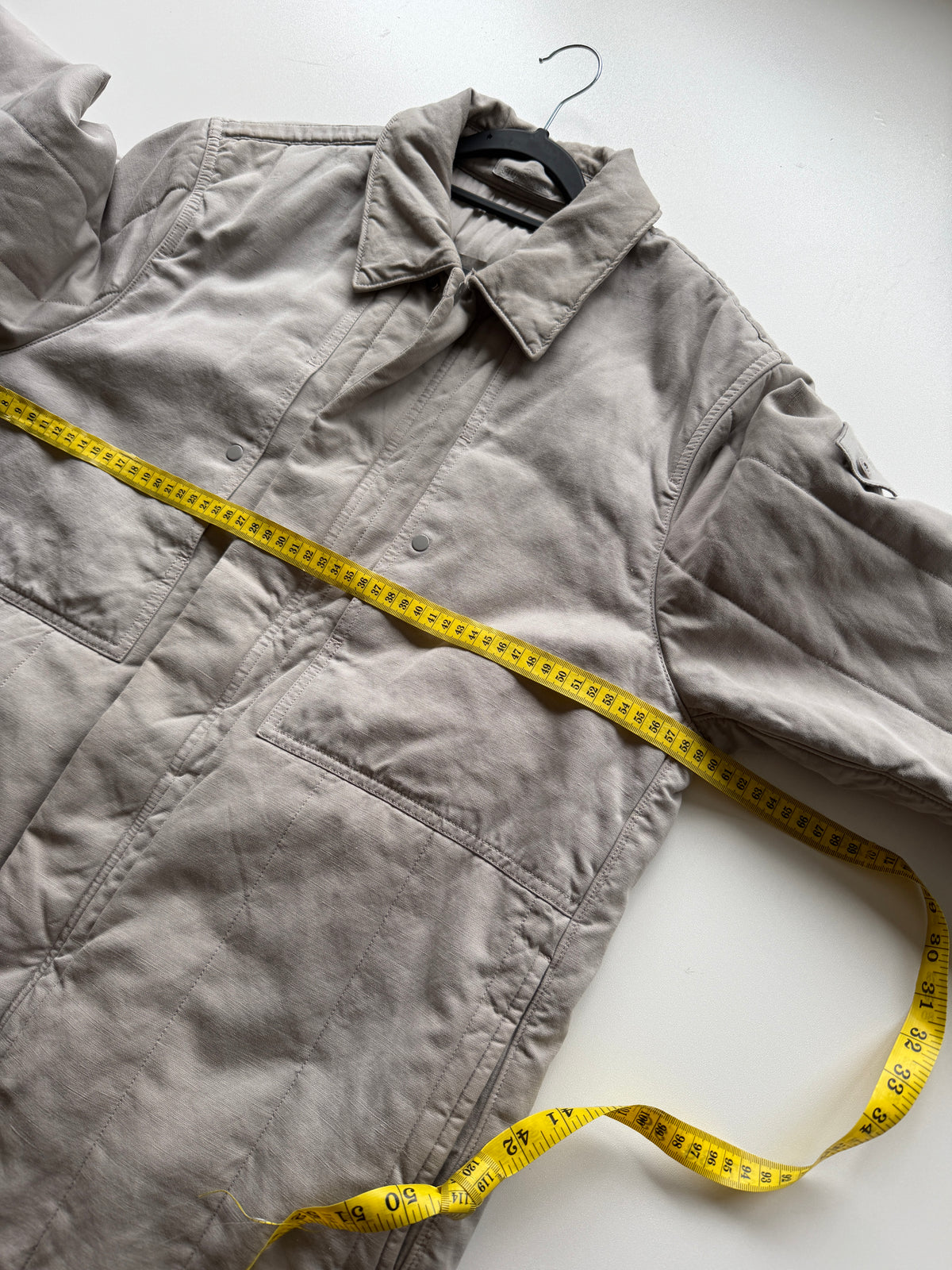 Stone Island Cotton Linen Quilted Ghost Jacket