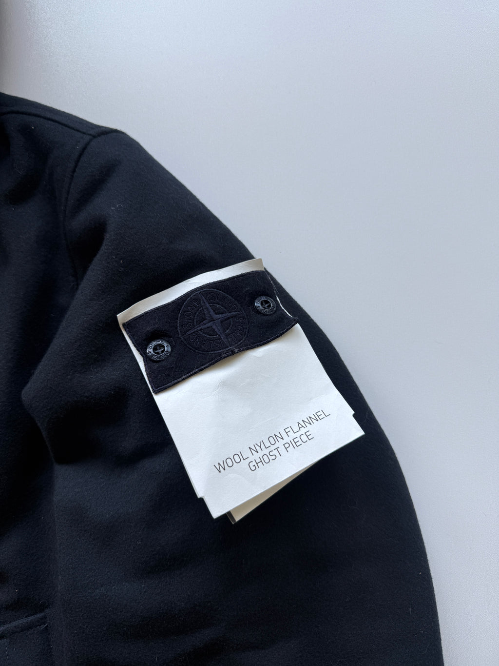 Stone Island Wool Nylon Flannel Ghost Piece Jacket