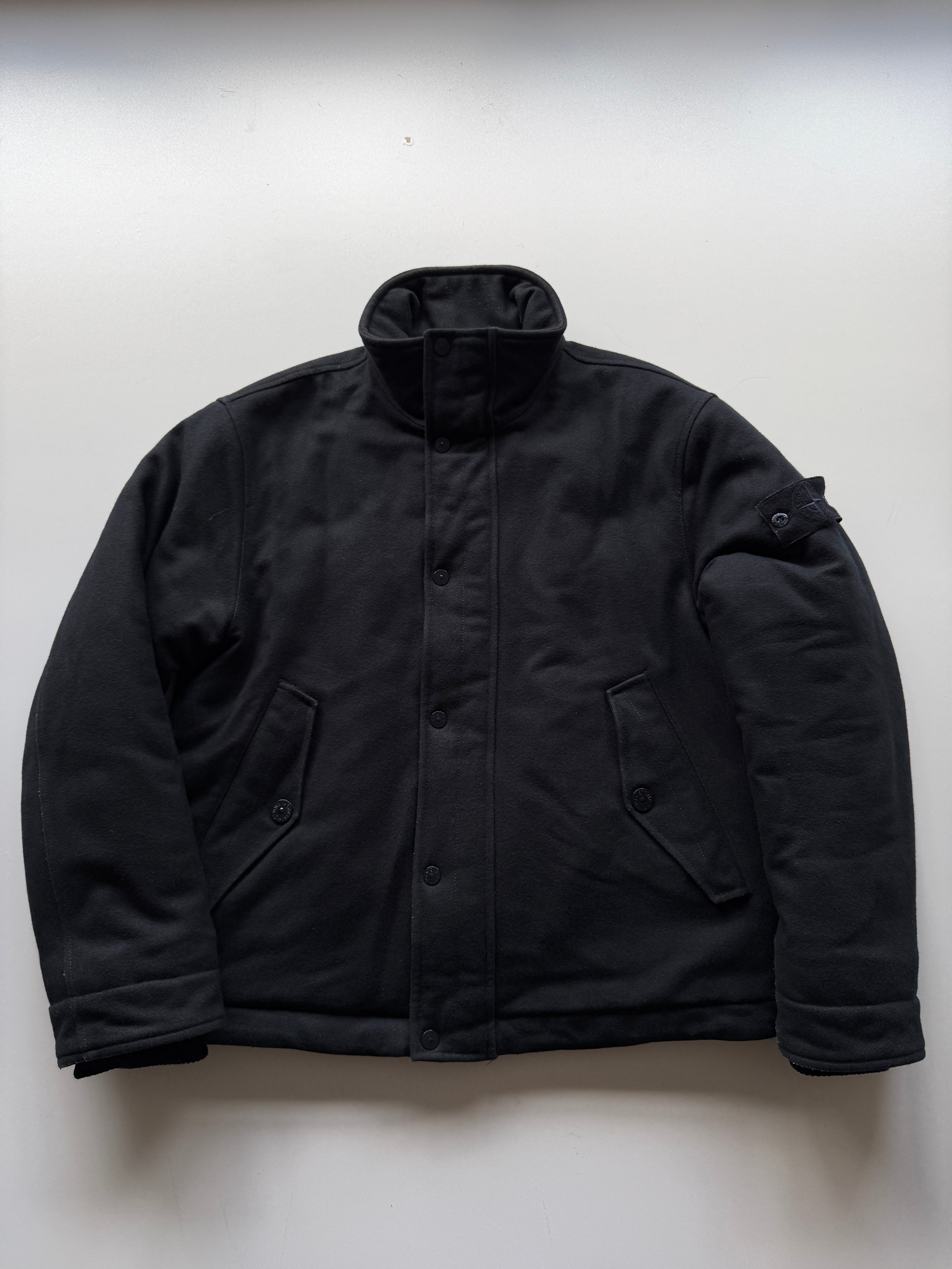 Stone Island Wool Nylon Ghost Flannel Jacket