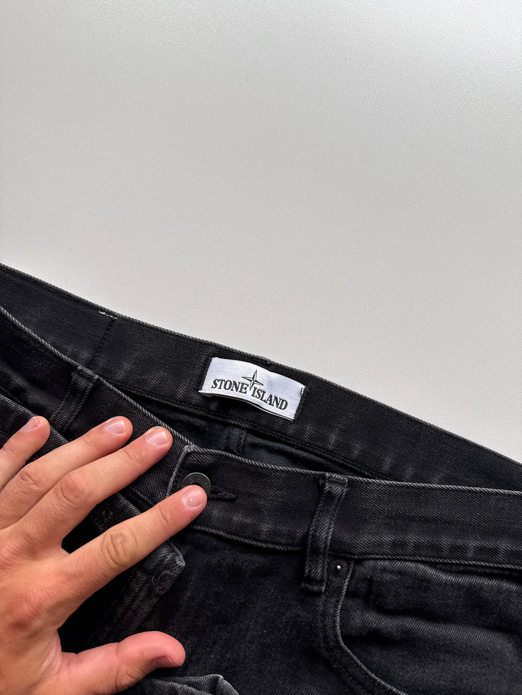 Stone Island Denim Pants Black