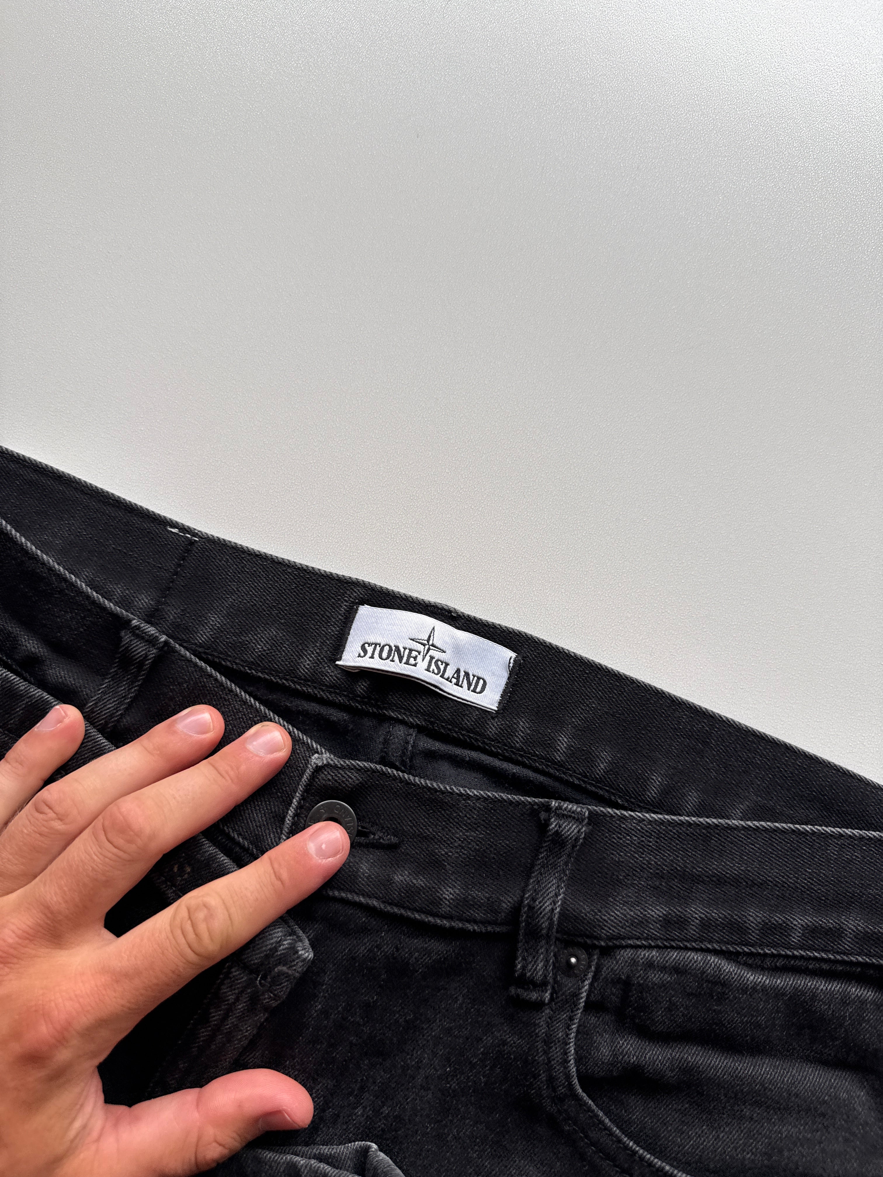 Stone Island Denim Pants Black