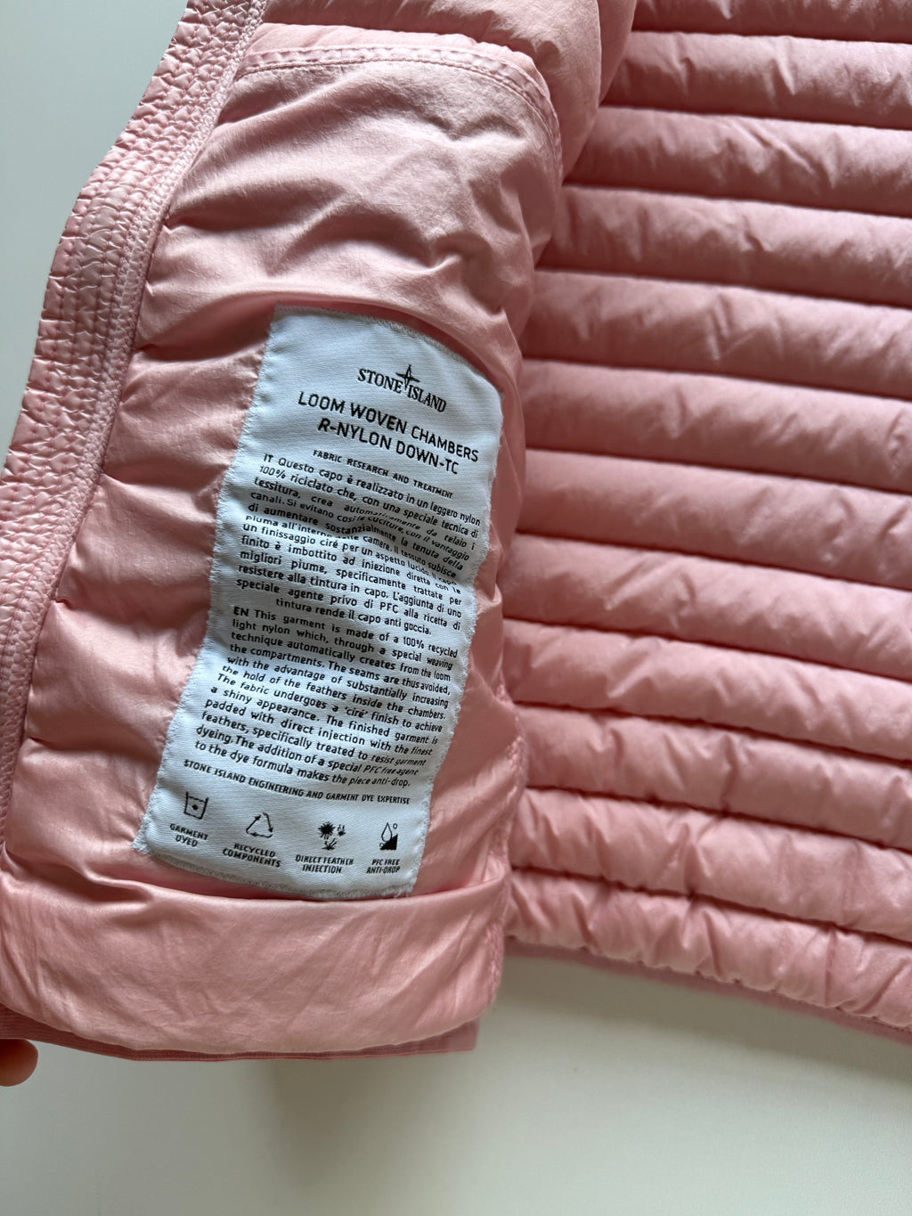 Stone Island Loom Woven Nylon Down Jacket