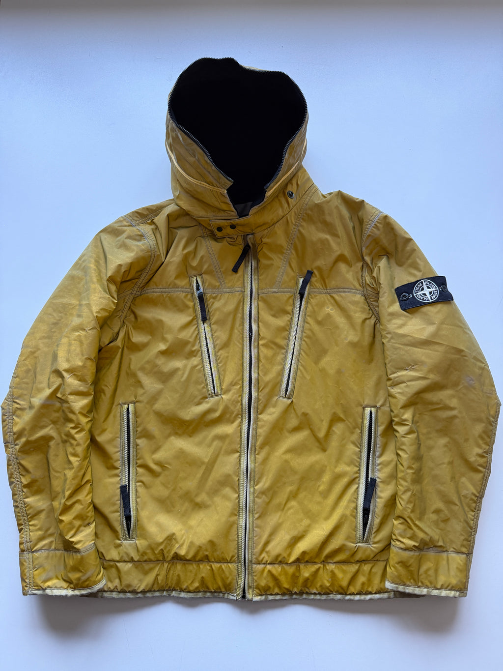 Stone Island Liquid Reflective Jacket Yellow