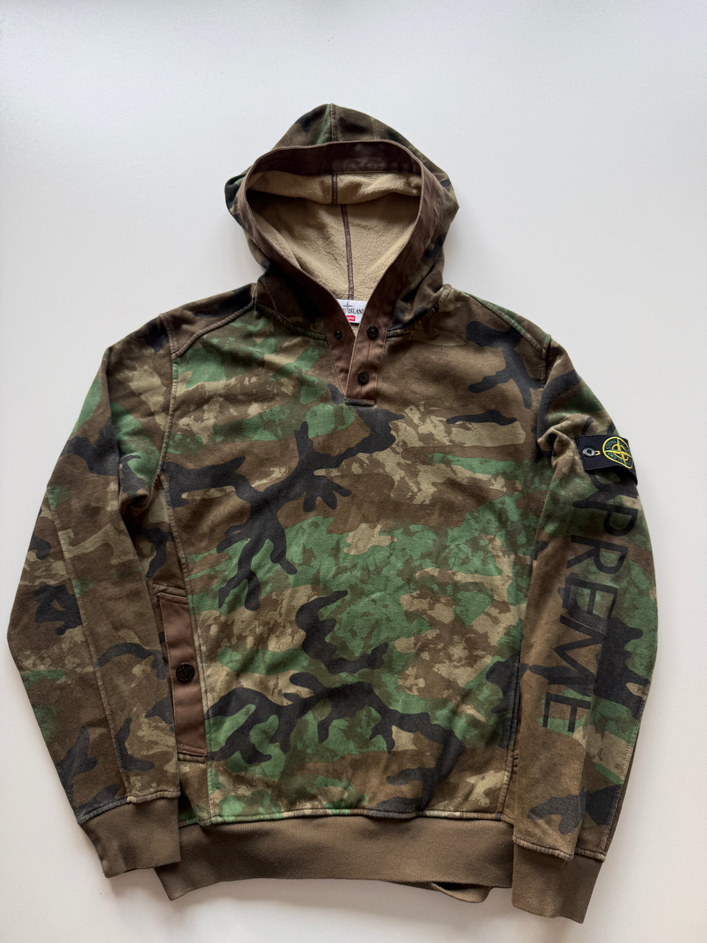 Stone Island X Supreme Hoodie