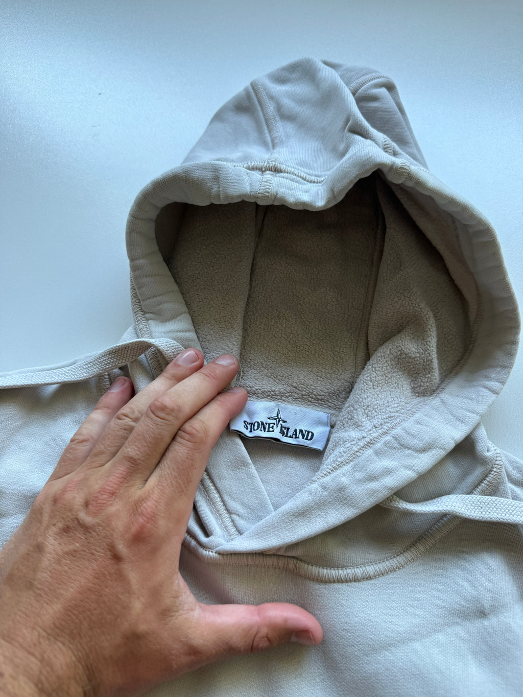 Stone Island Beige Hoodie