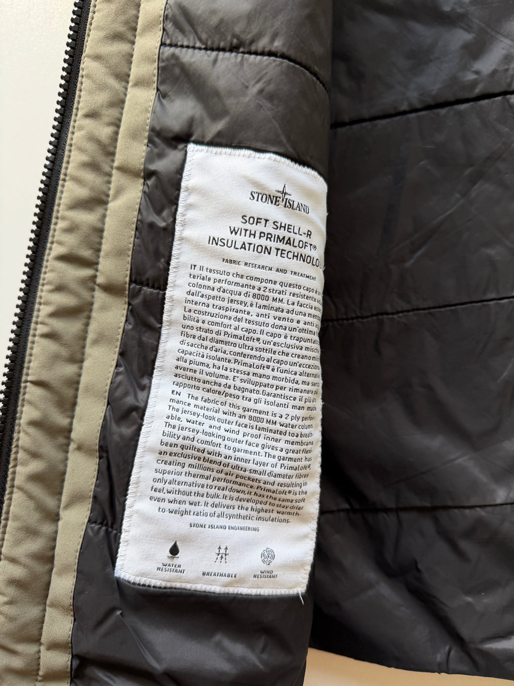 Stone Island Soft Shell Primaloft Jacket