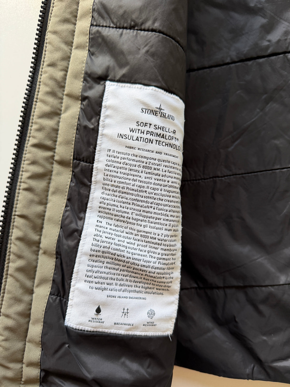 Stone Island Soft Shell Primaloft Jacket