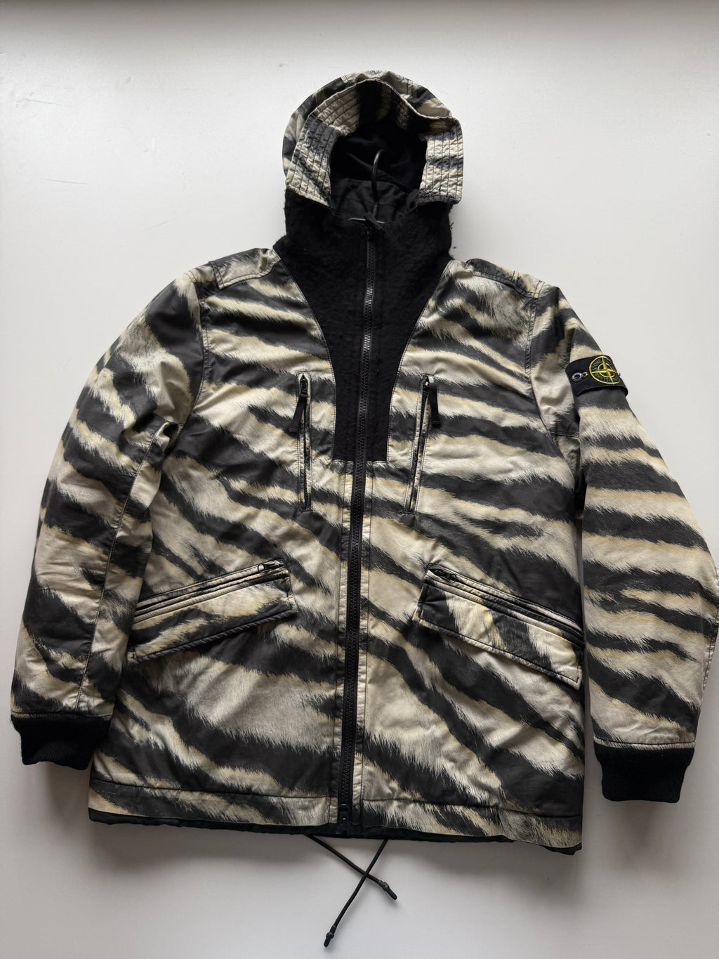 Stone Island White Tiger Camouflage Primaloft Jacket
