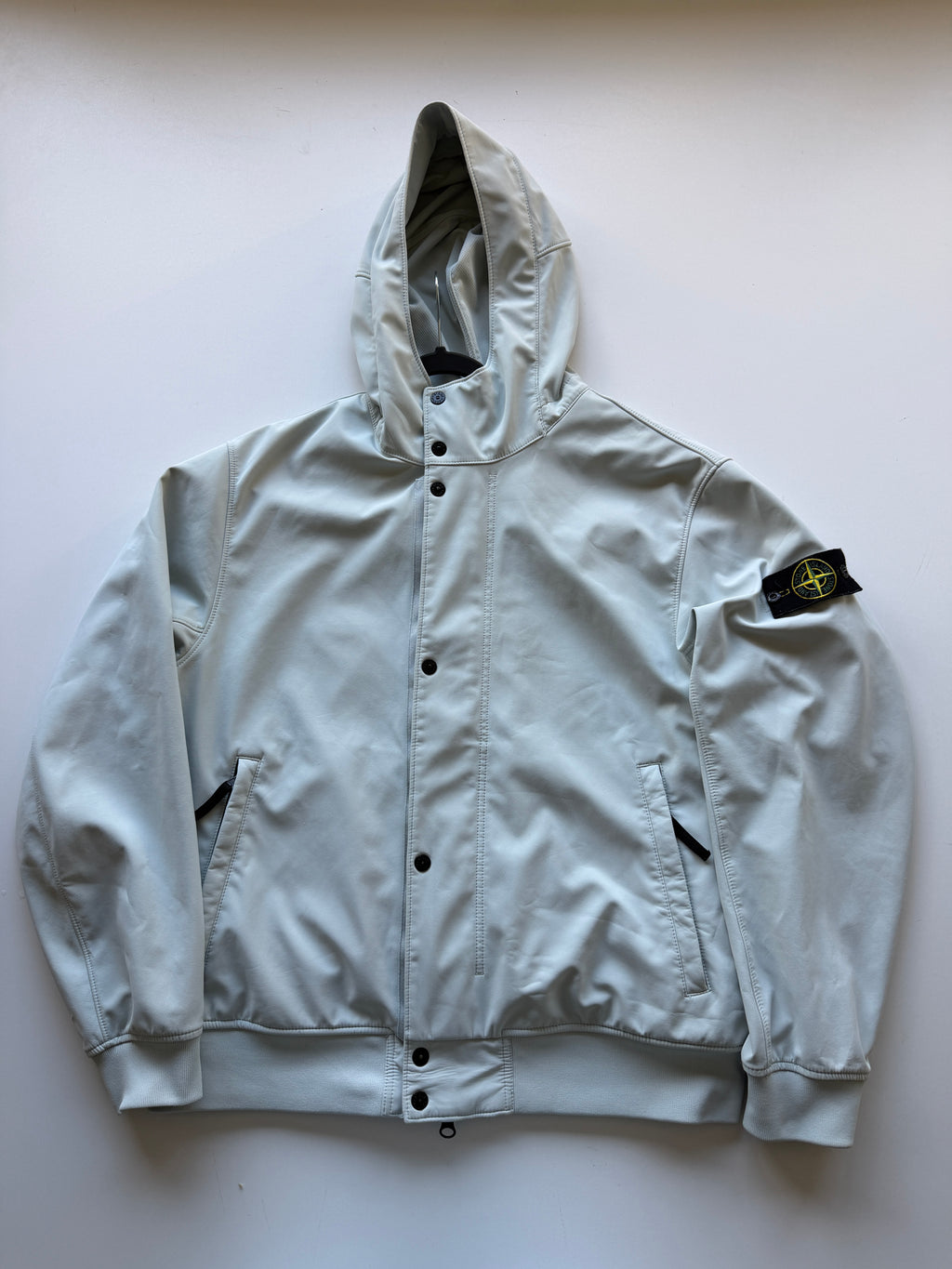 Stone Island Soft Shell Jacket Sky Blue