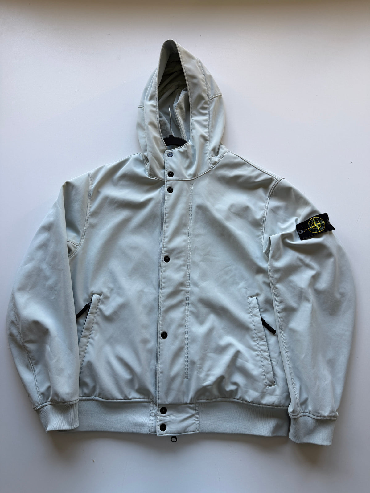 Stone Island Soft Shell Jacket Sky Blue