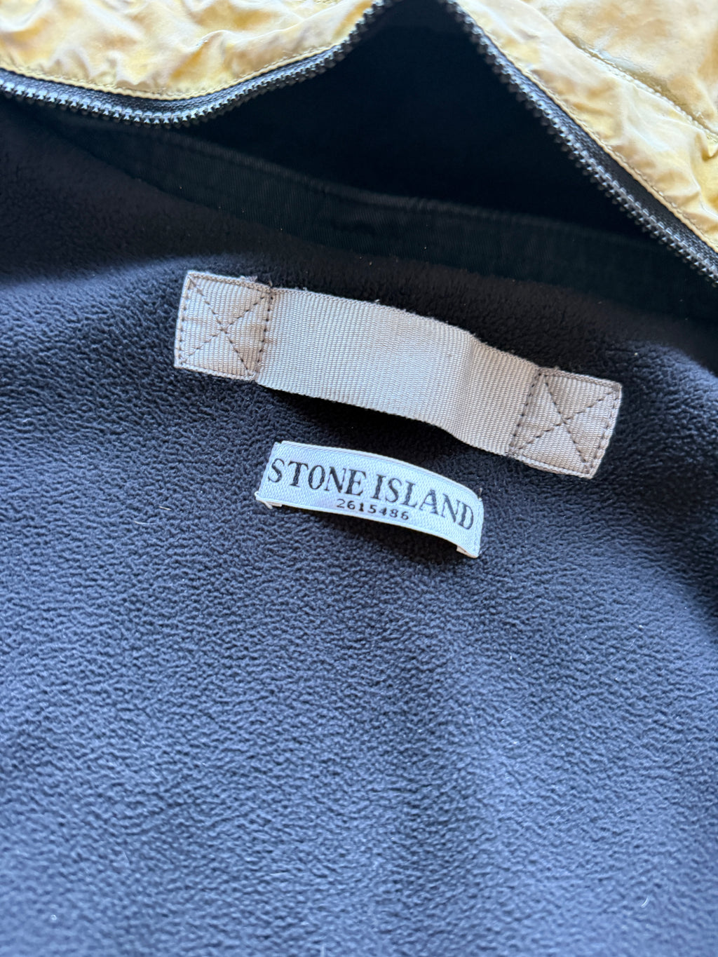 Stone Island Liquid Reflective Jacket Yellow
