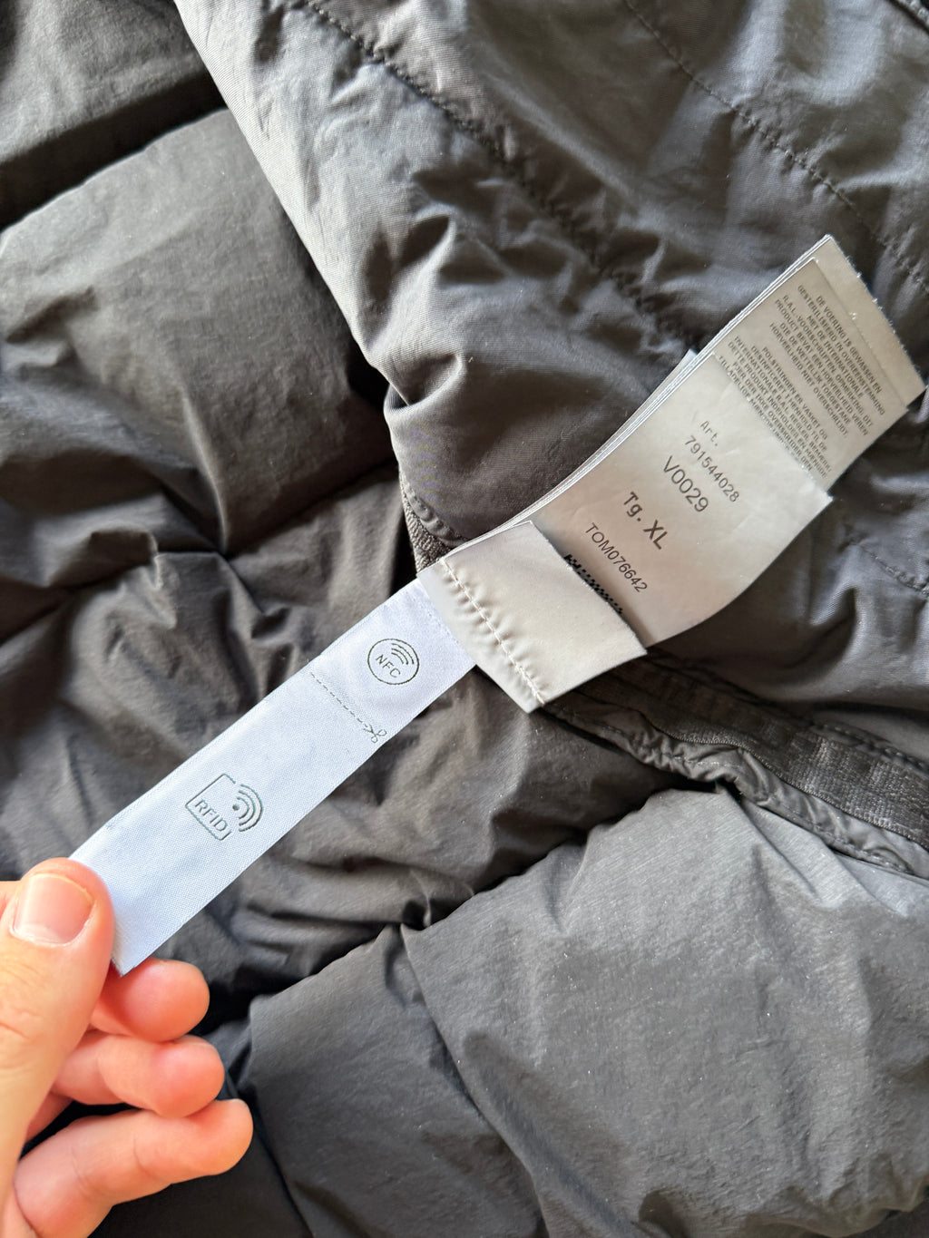 Stone Island Seamless Tunnel Down Nylon Jacket