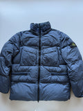 Stone Island Garment Dyed Down Jacket Blue