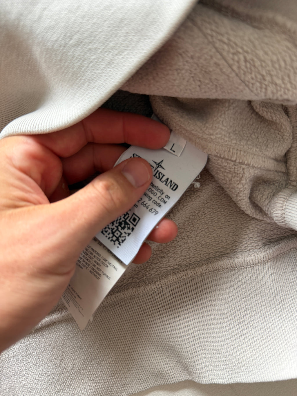Stone Island Beige Hoodie