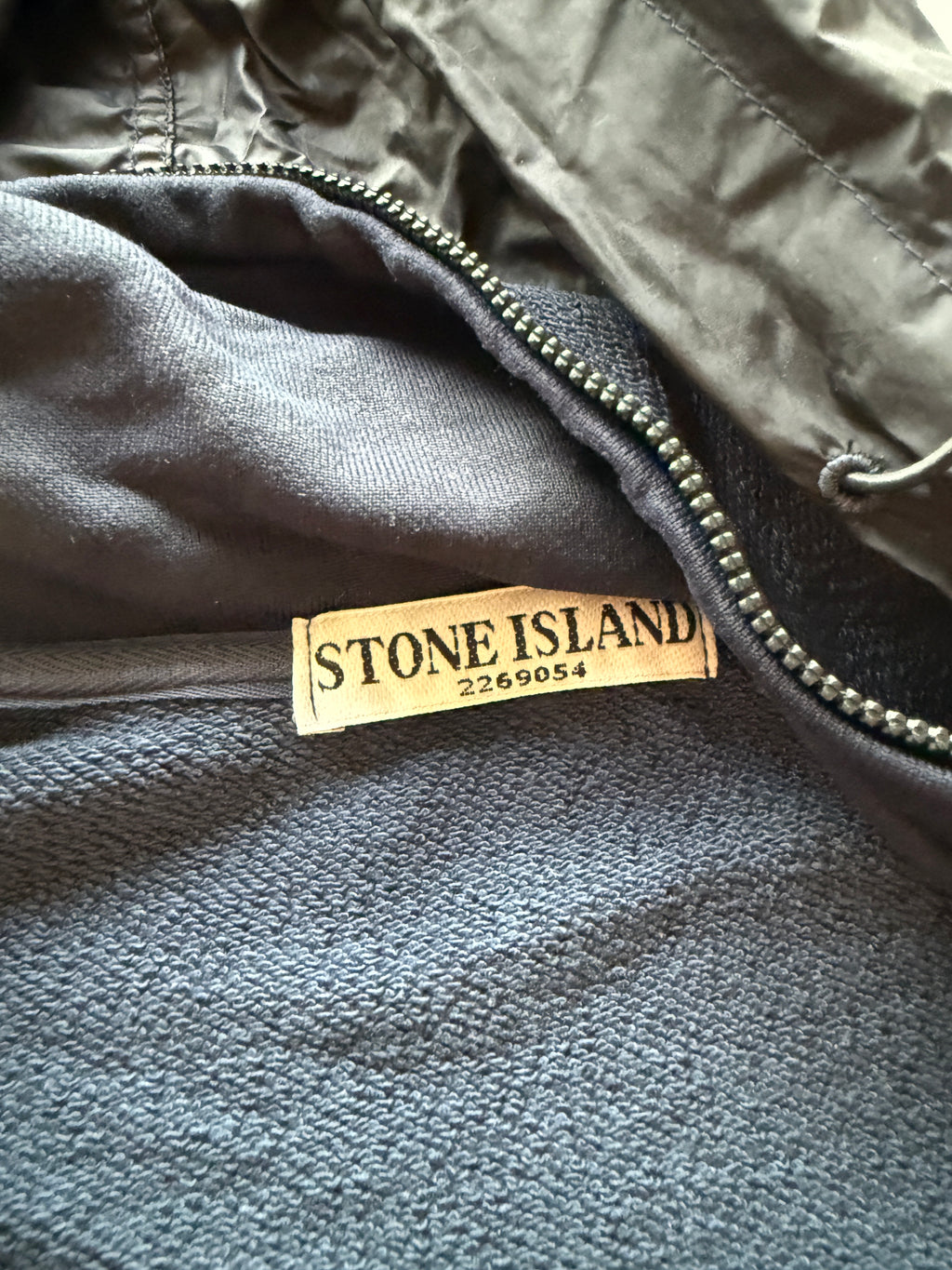 Stone Island Hoodie With Zip Navy