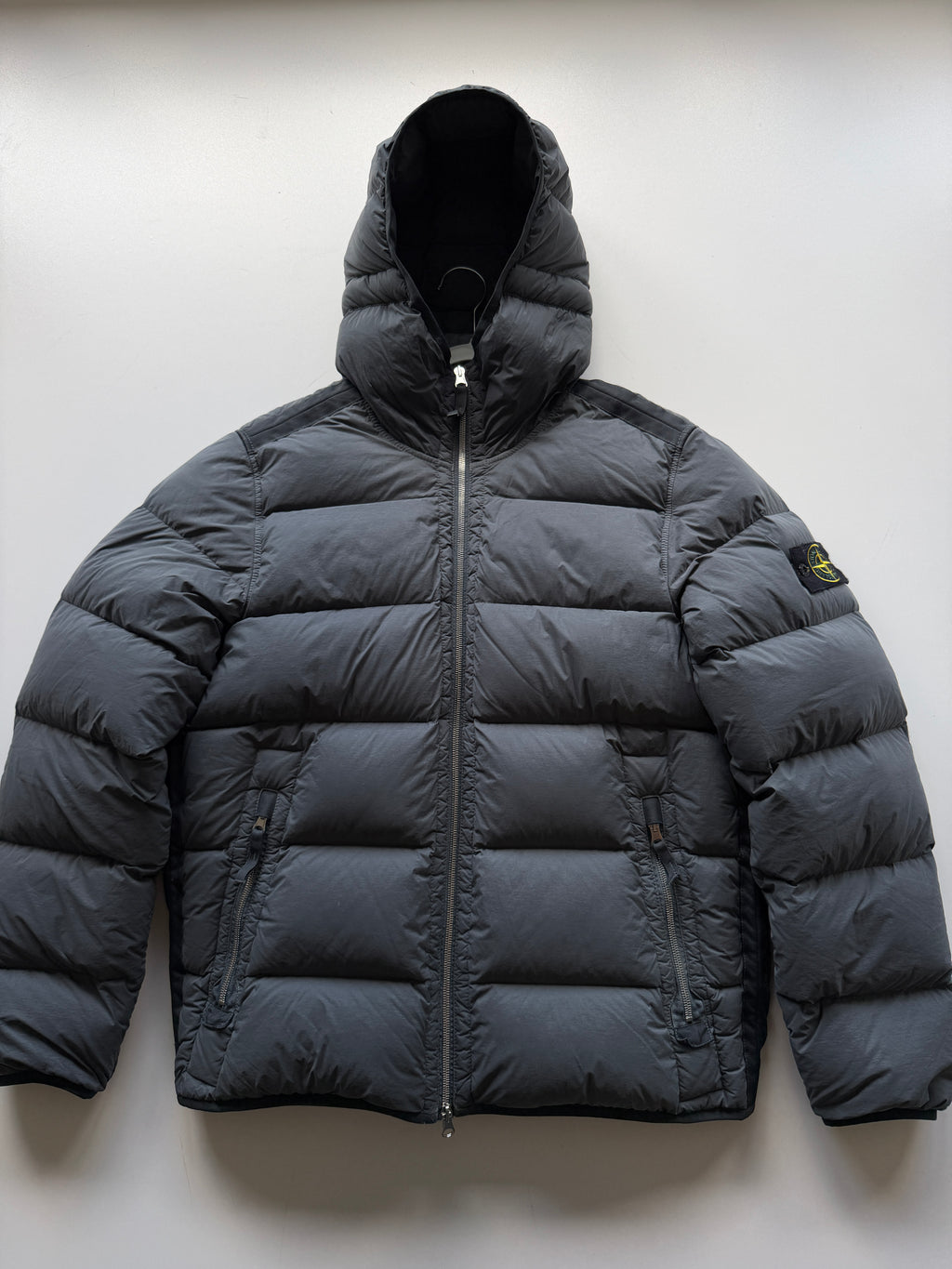 Stone Island Seamless Nylon Down Jacket Grey