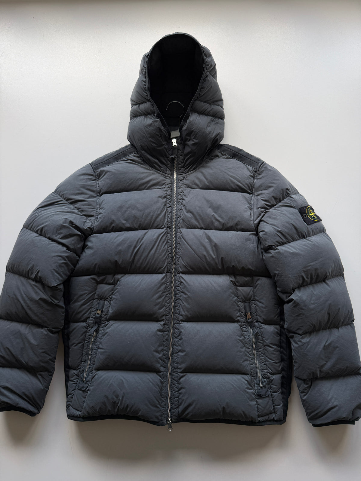 Stone Island Seamless Nylon Down Jacket Grey