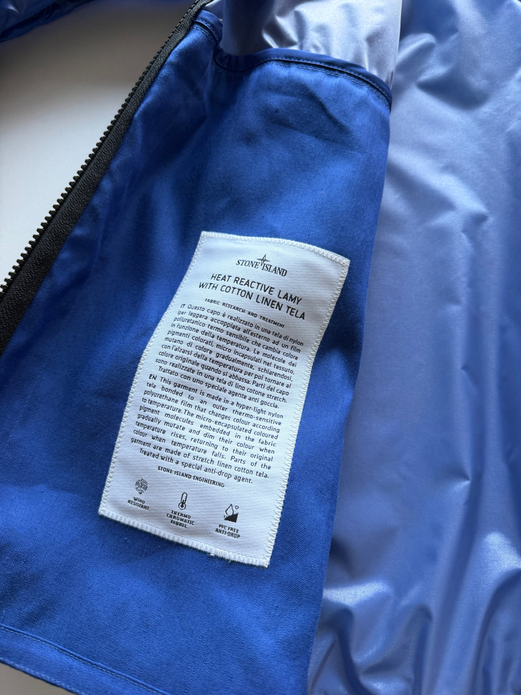 Stone Island Heat Reactive Jacket Blue