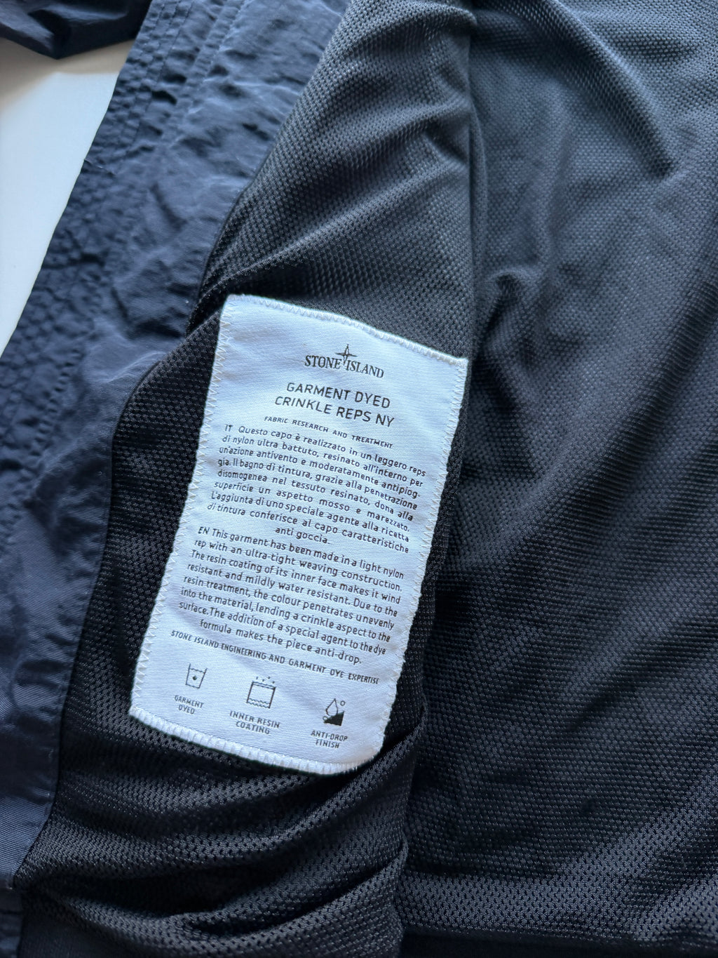 Stone Island Garment Dyed Crinkle Reps Jacket