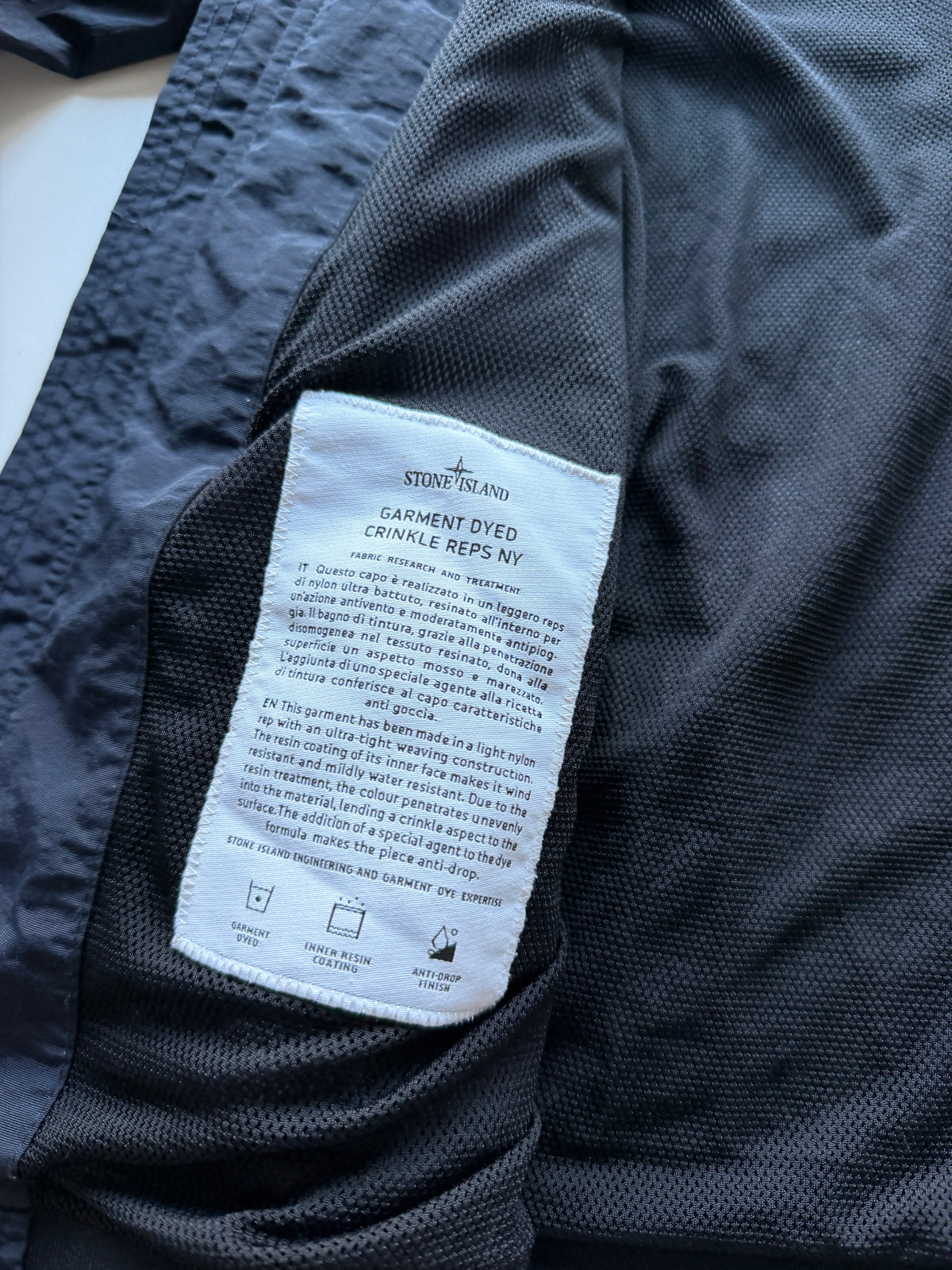 Stone Island Garment Dyed Crinkle Reps Jacket