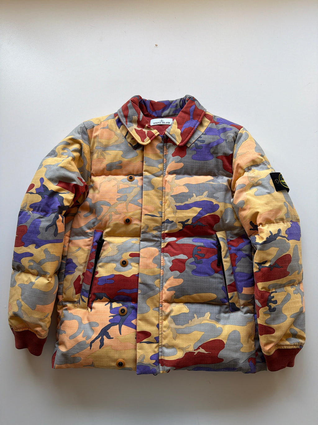 Stone Island Heritage Camo Ripstop Nylon Down Jacket