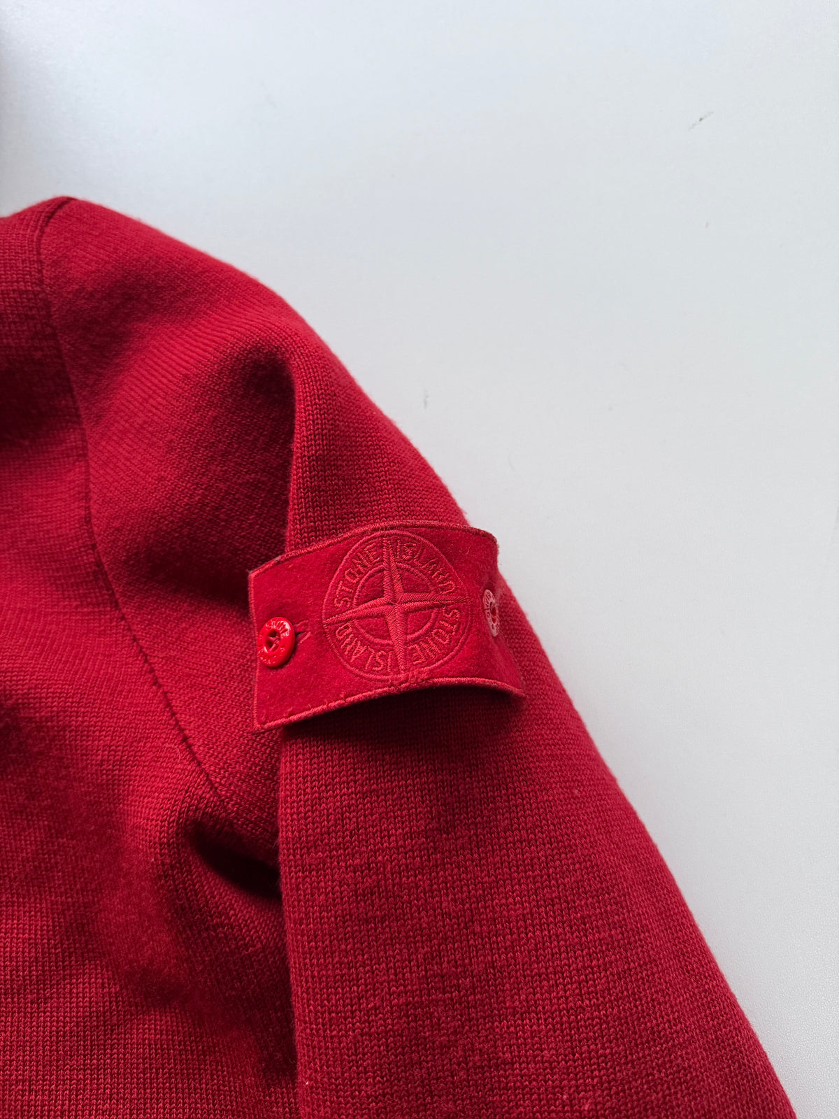Stone Island 2013 Red Ghost Piece Mussola Gommata Rope Jacket