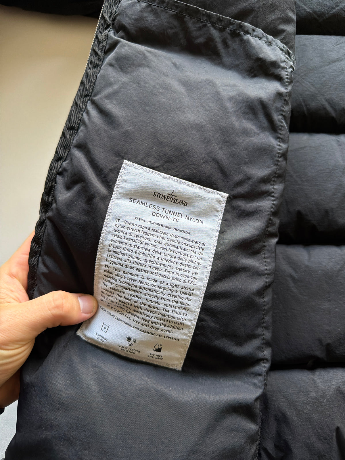 Stone Island Seamless Tunnel Nylon Down Jacket