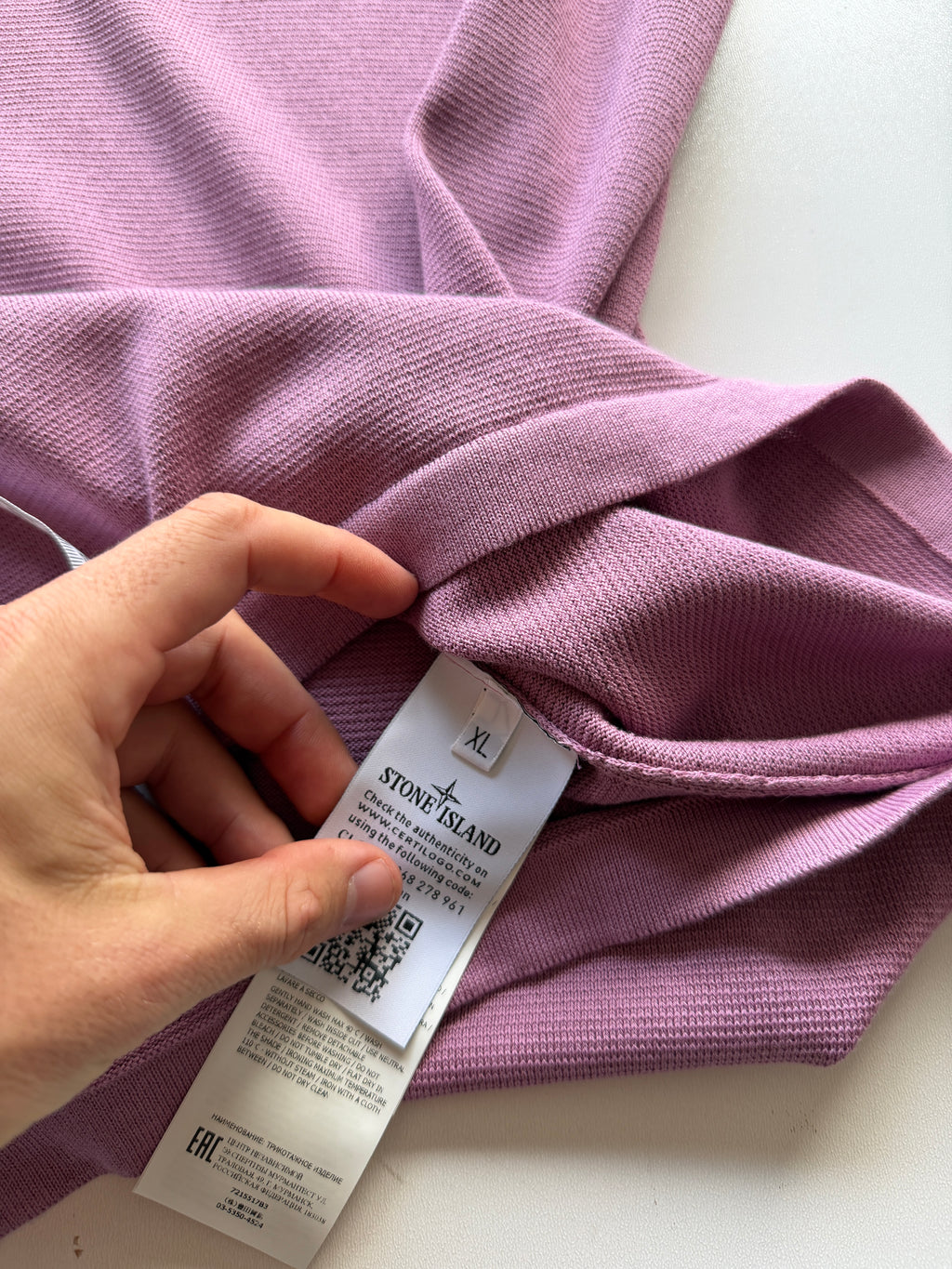 Stone Island Cotton Crewneck Pink