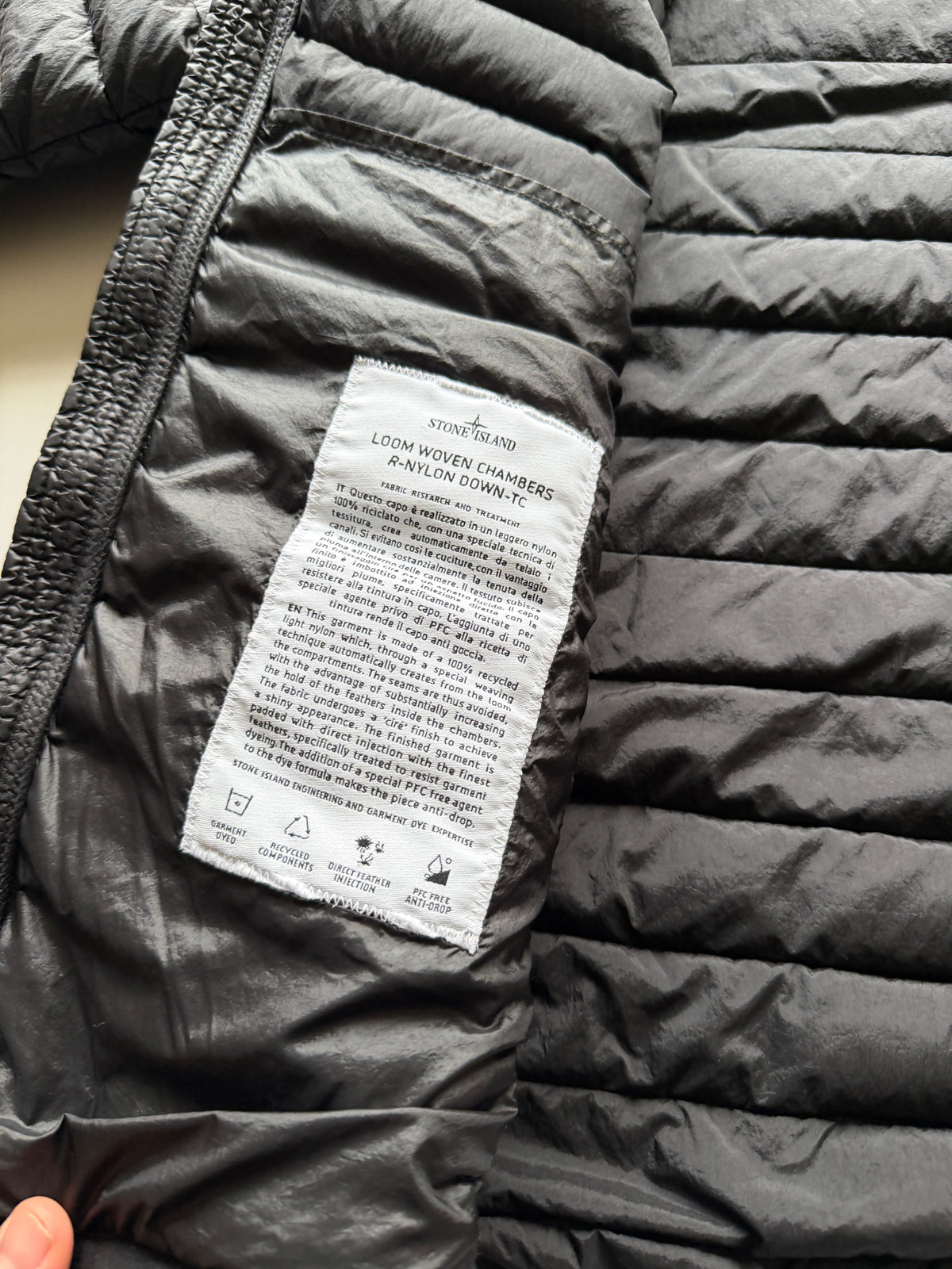 Stone Island Loom Woven Nylon Down Jacket