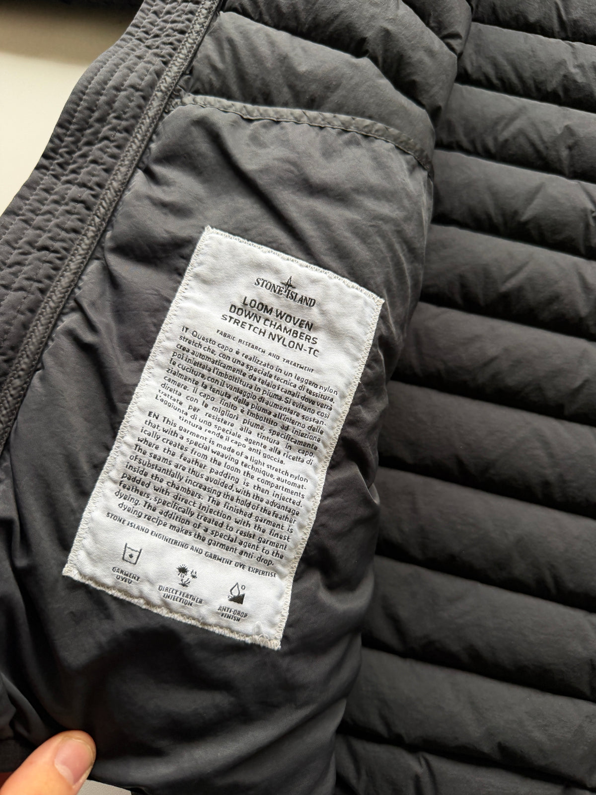 Stone Island Loom Woven Down Chambers Jacket
