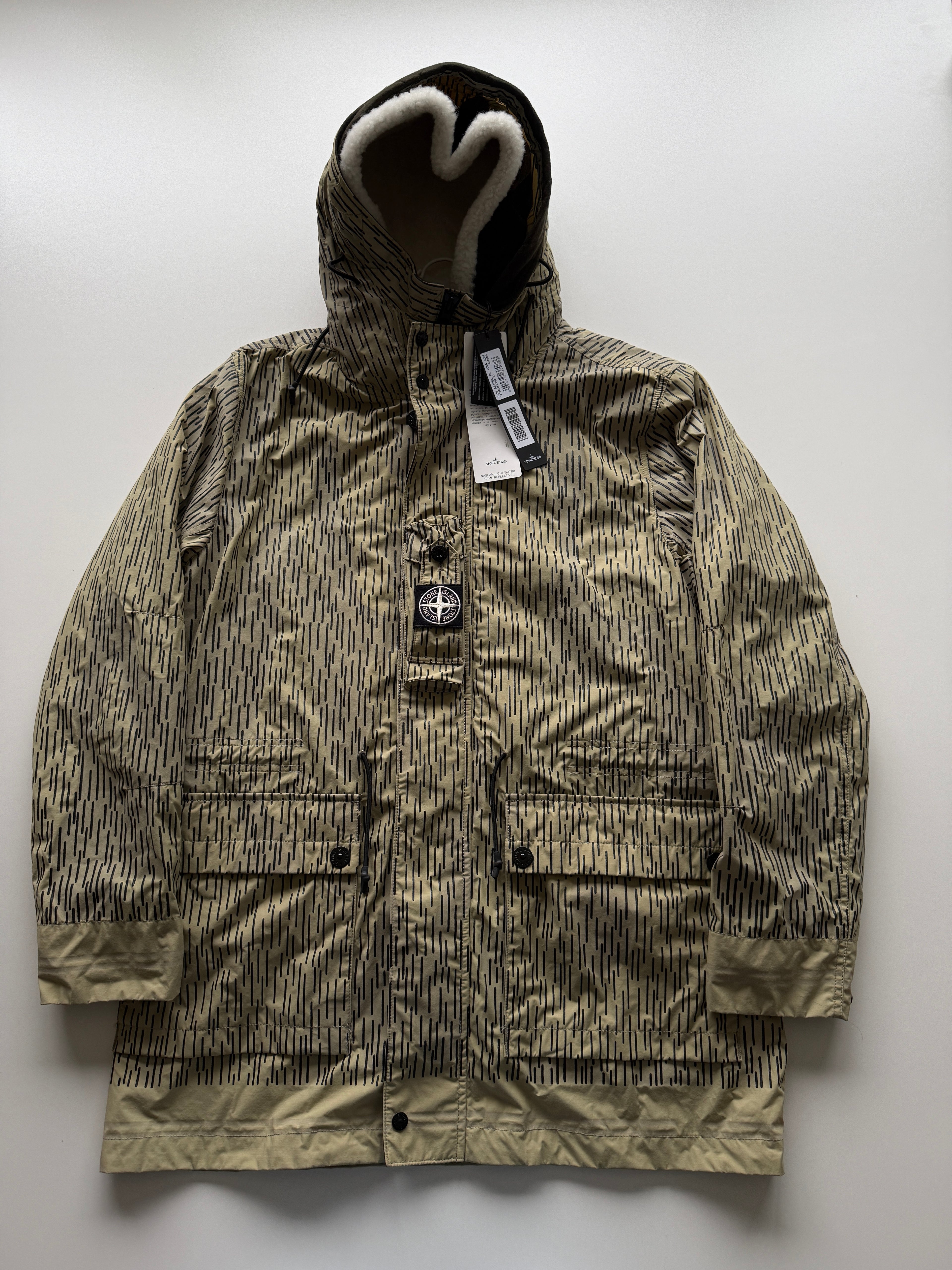 Stone island rain camo reflective jacket