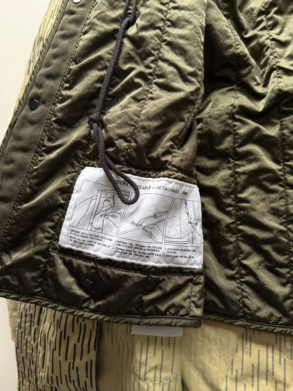Stone island rain camo reflective jacket
