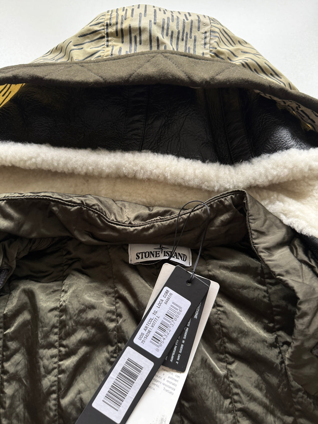 Stone island rain camo reflective jacket