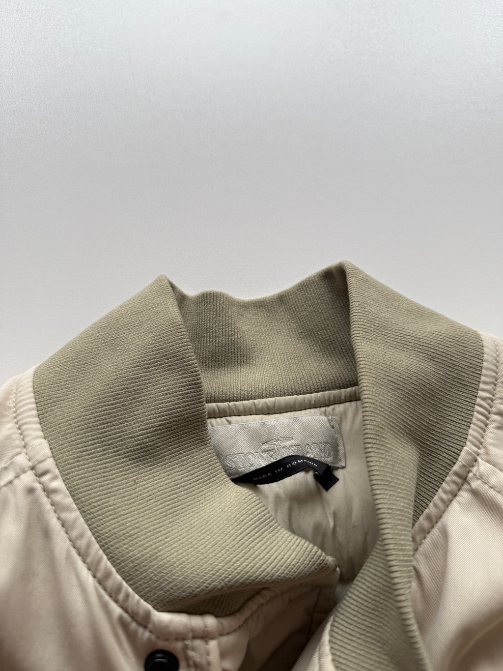 Stone island stretch wool nylon ghost bomber jacket
