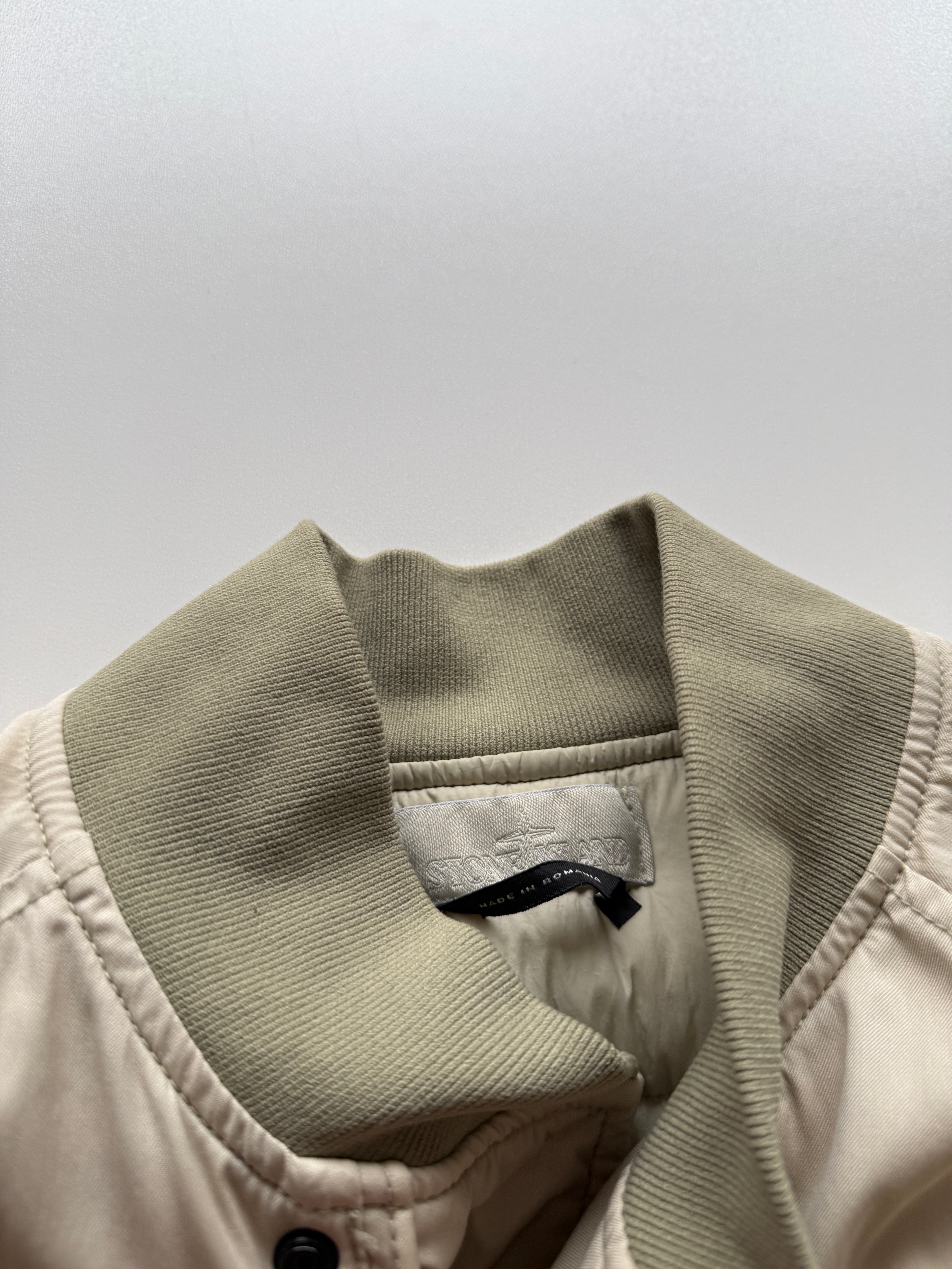 Stone island stretch wool nylon ghost bomber jacket