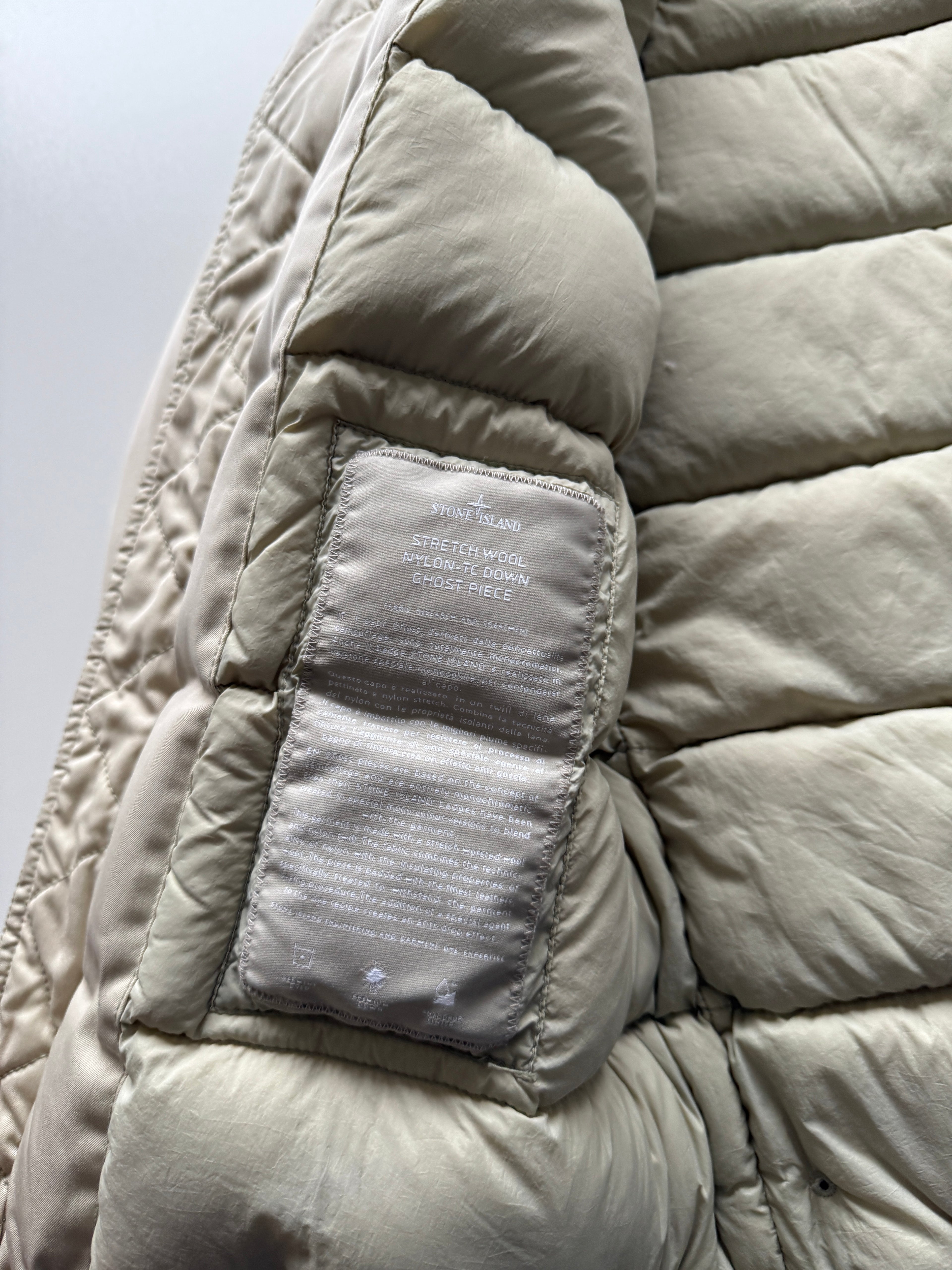 Stone island stretch wool nylon ghost bomber jacket