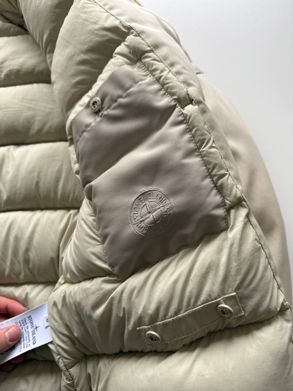 Stone island stretch wool nylon ghost bomber jacket