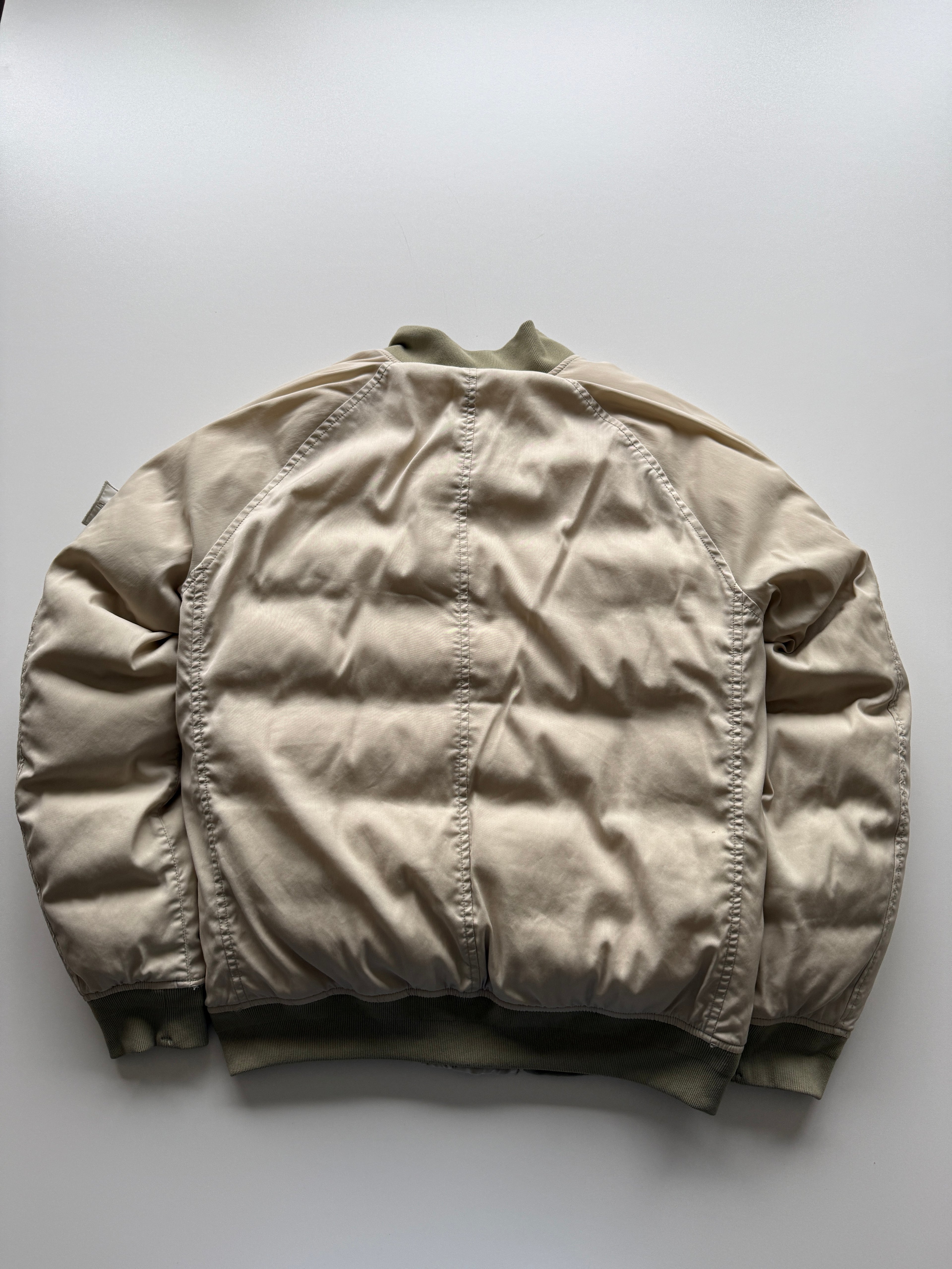 Stone island stretch wool nylon ghost bomber jacket