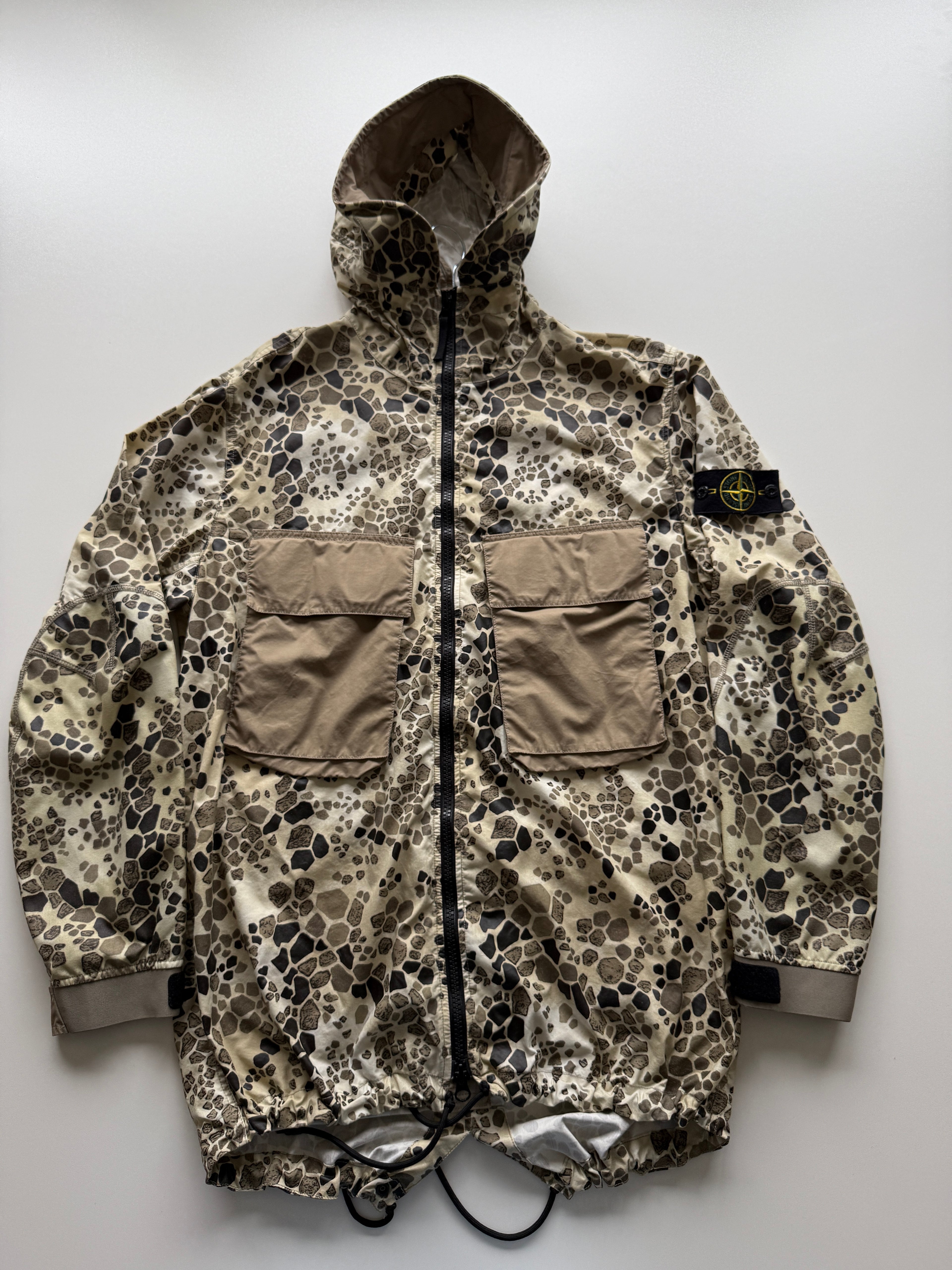 Stone island alligator camo parka jacket