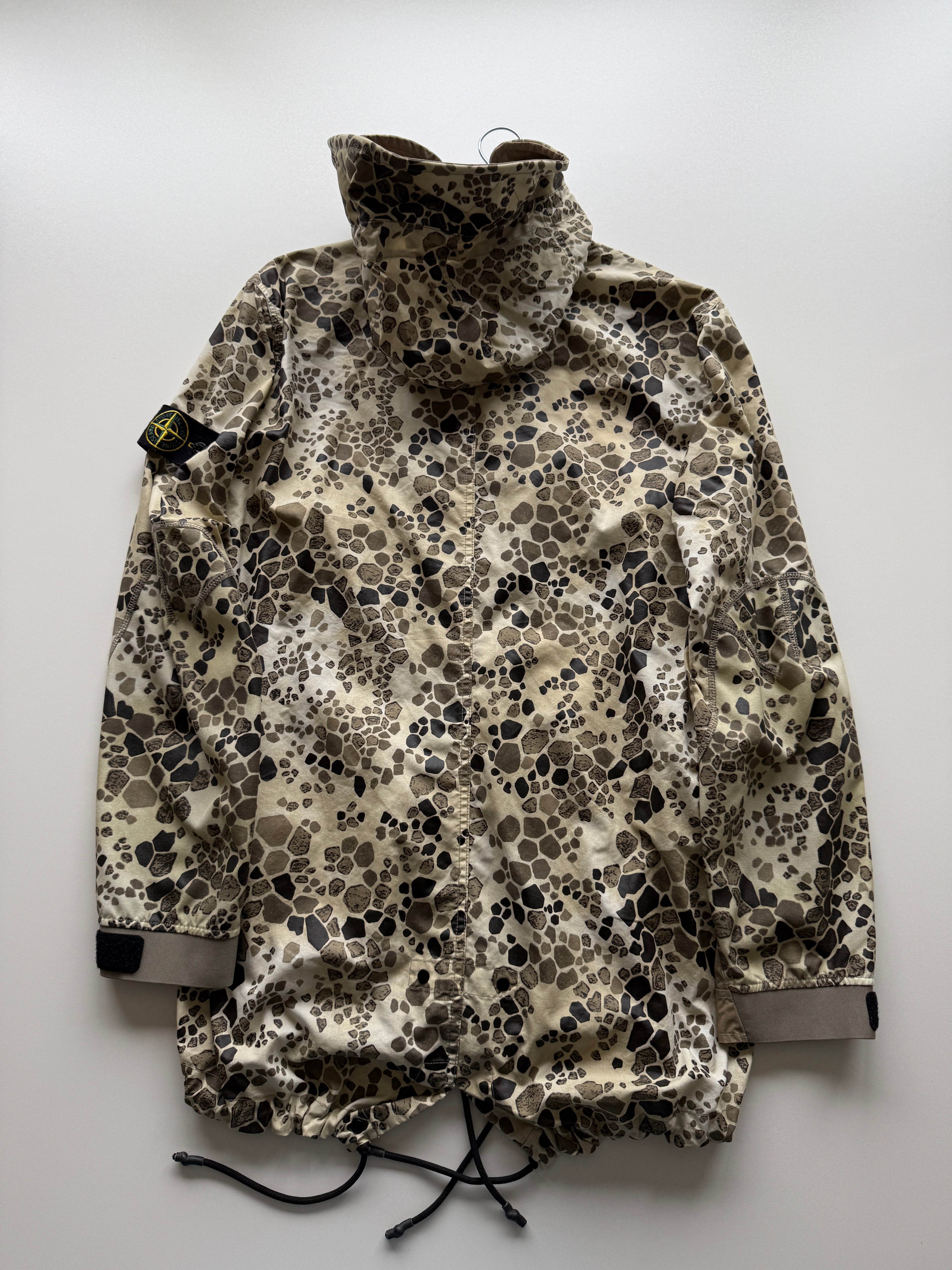 Stone island alligator camo parka jacket