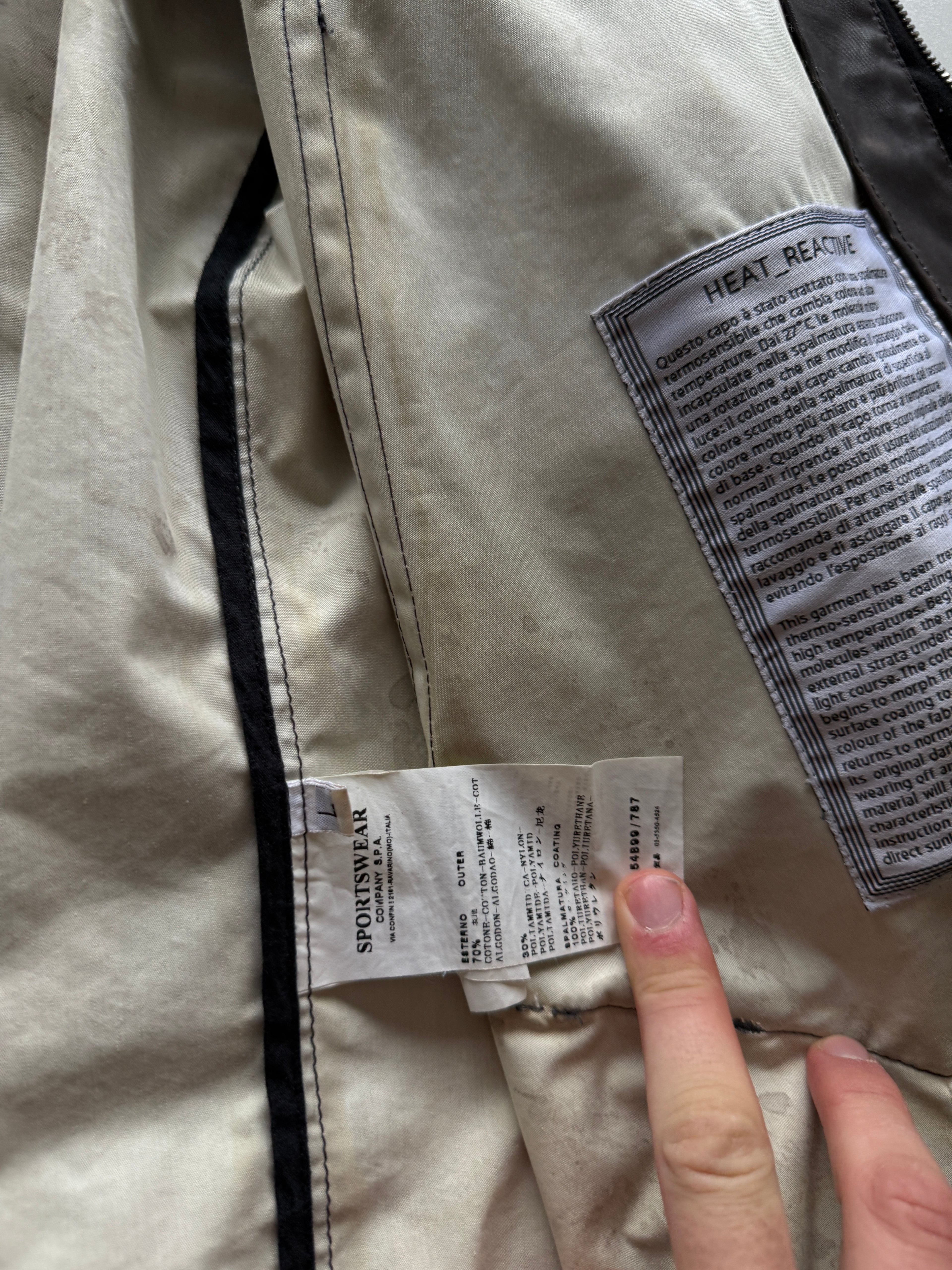 Stone island heat reactive jacket