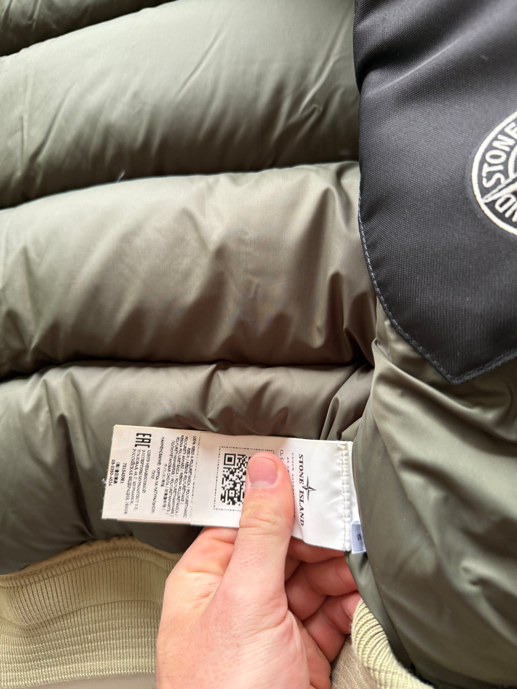 Stone island Naslan camo reflective down jacket