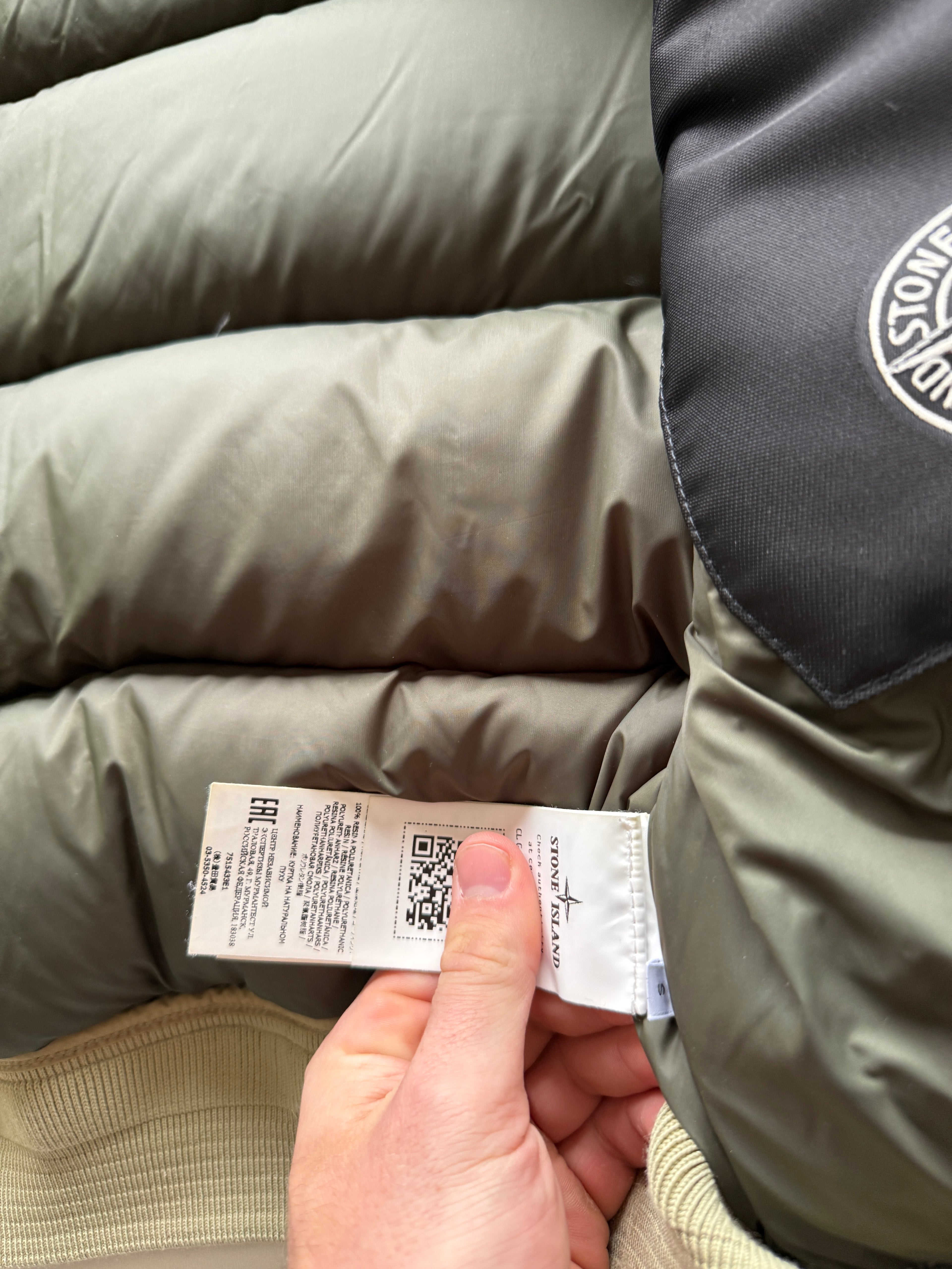 Stone island Naslan camo reflective down jacket