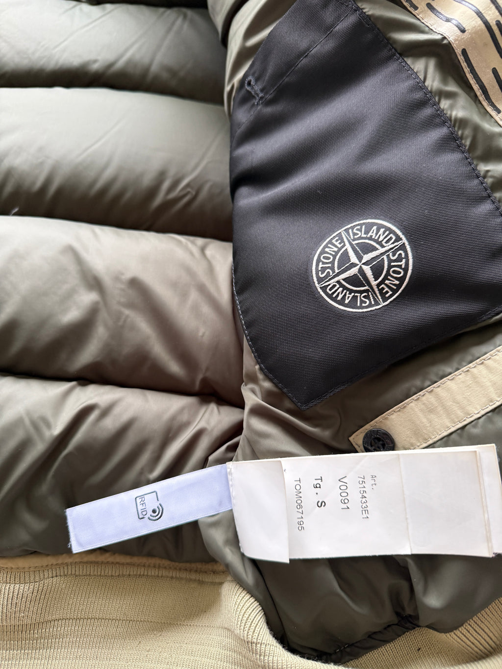 Stone island Naslan camo reflective down jacket