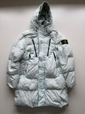 Stone island garment dyed crinkle reps down parka jacket