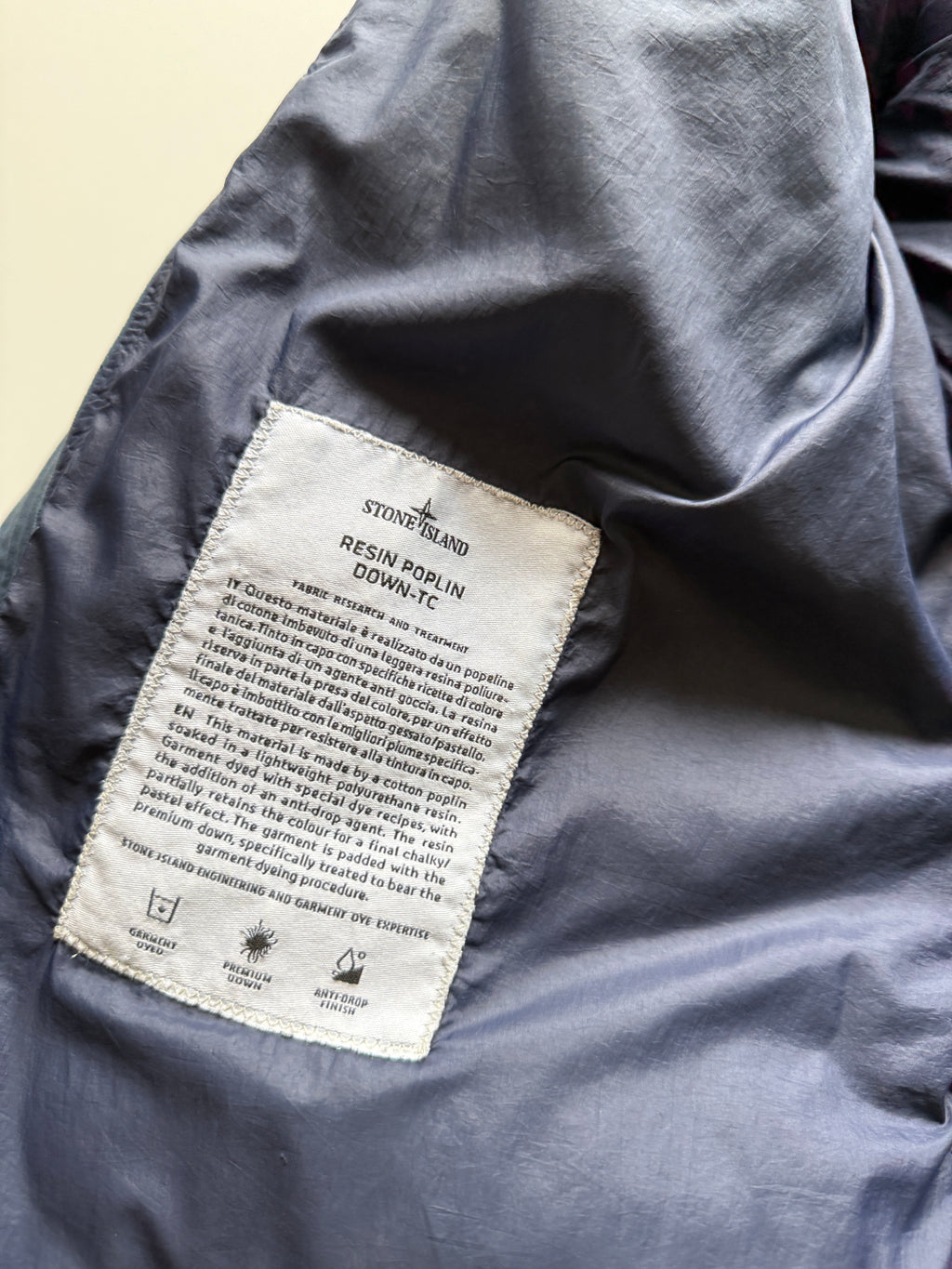 Stone Island Resin Poplin Down Jacket