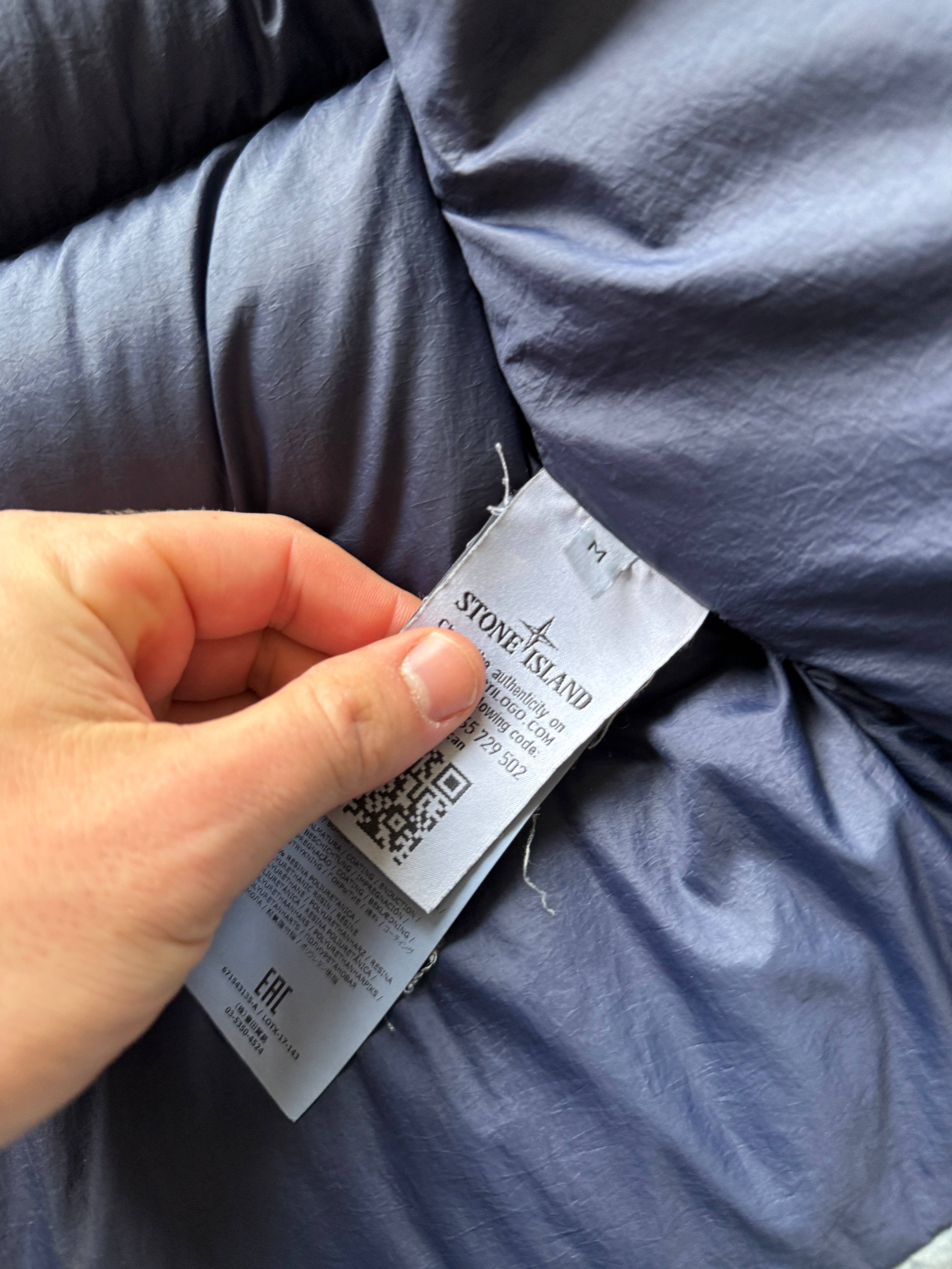 Stone Island Resin Poplin Down Jacket