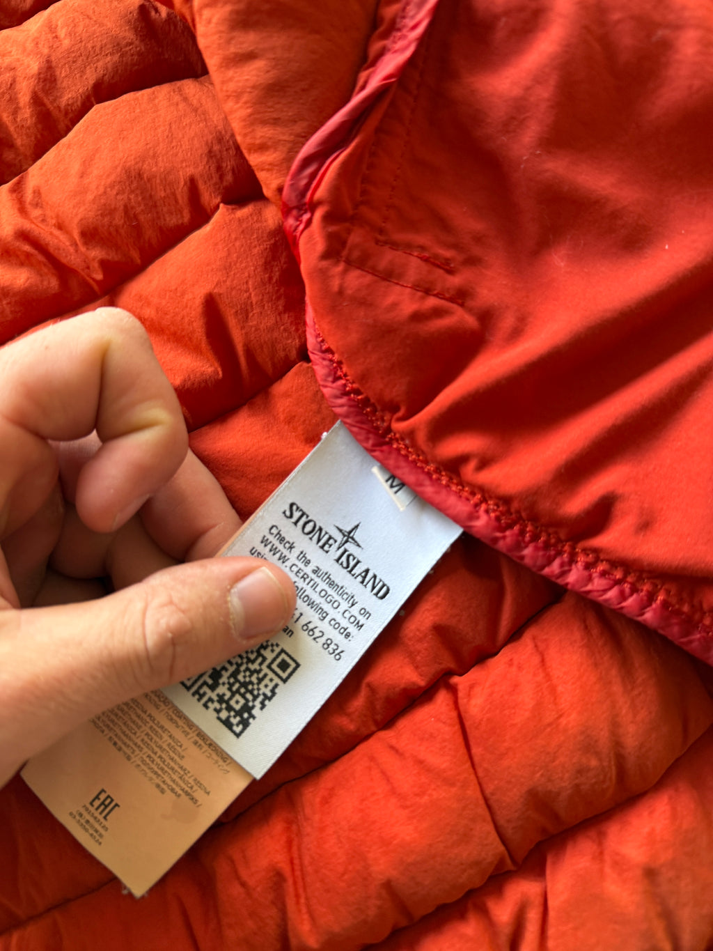 Stone Island Loom Woven Down Chambers Jacket